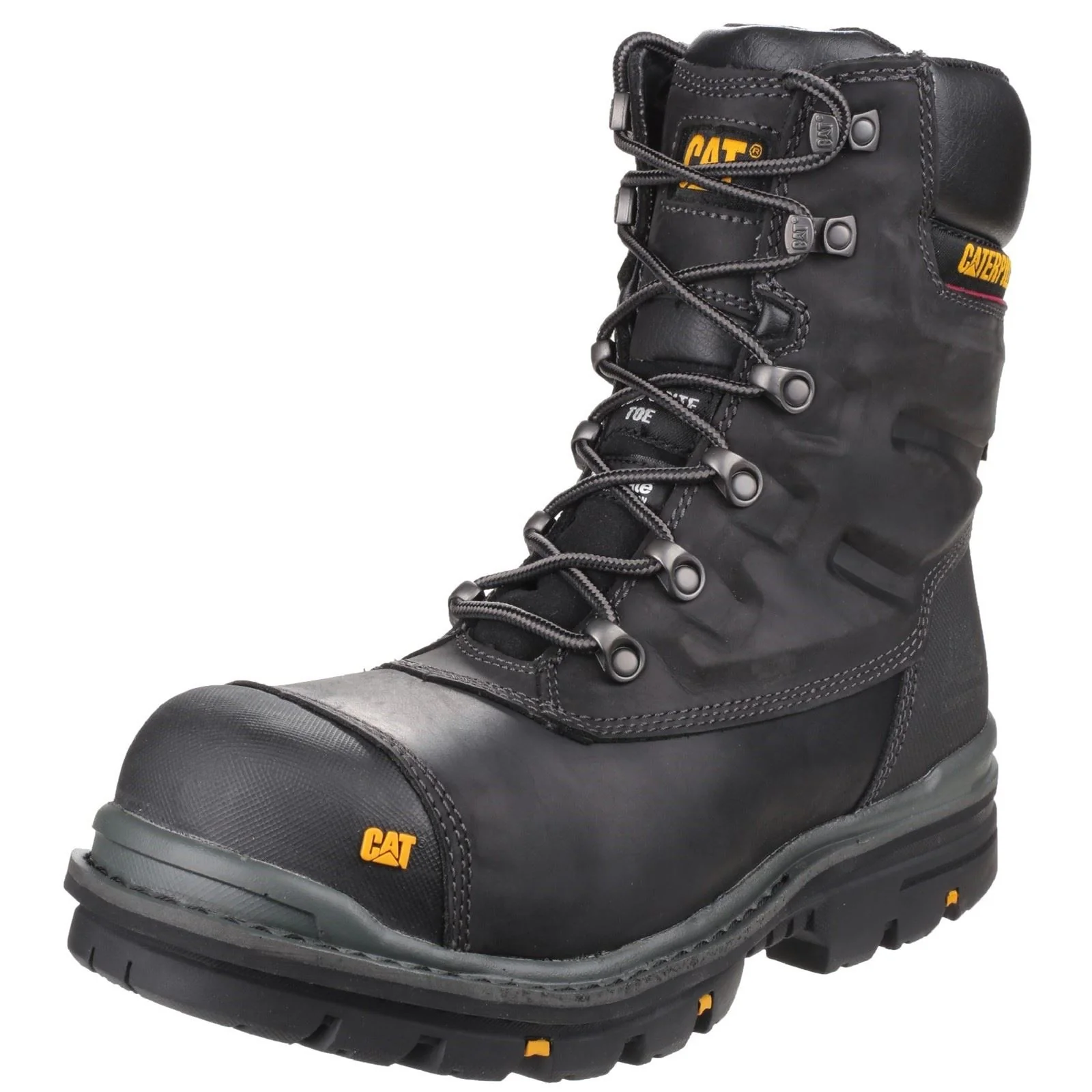 Caterpillar Men's Premier Waterproof Safety Boot in Black - Image 6