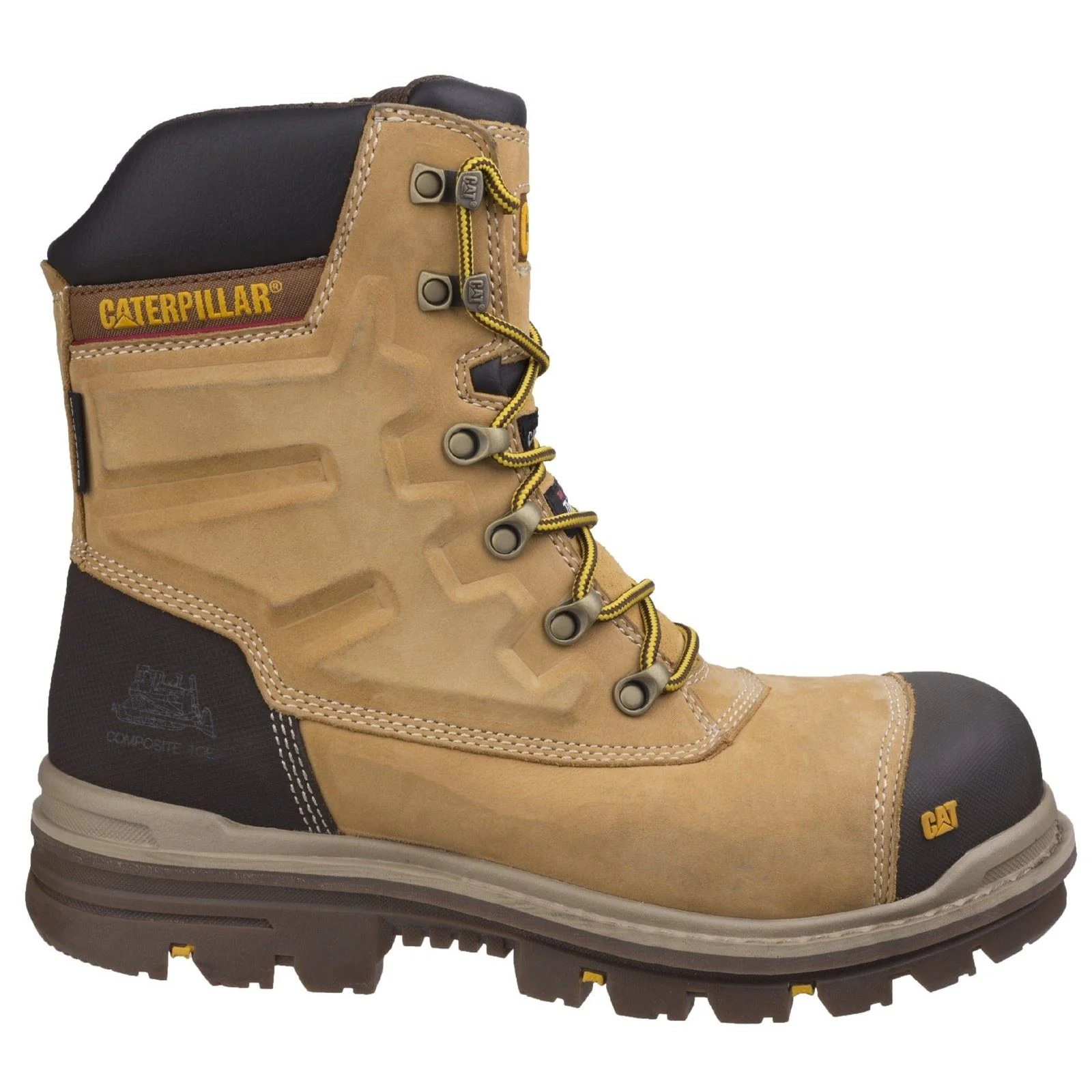 Caterpillar Men's Premier Safety Boot in Honey - Image 4