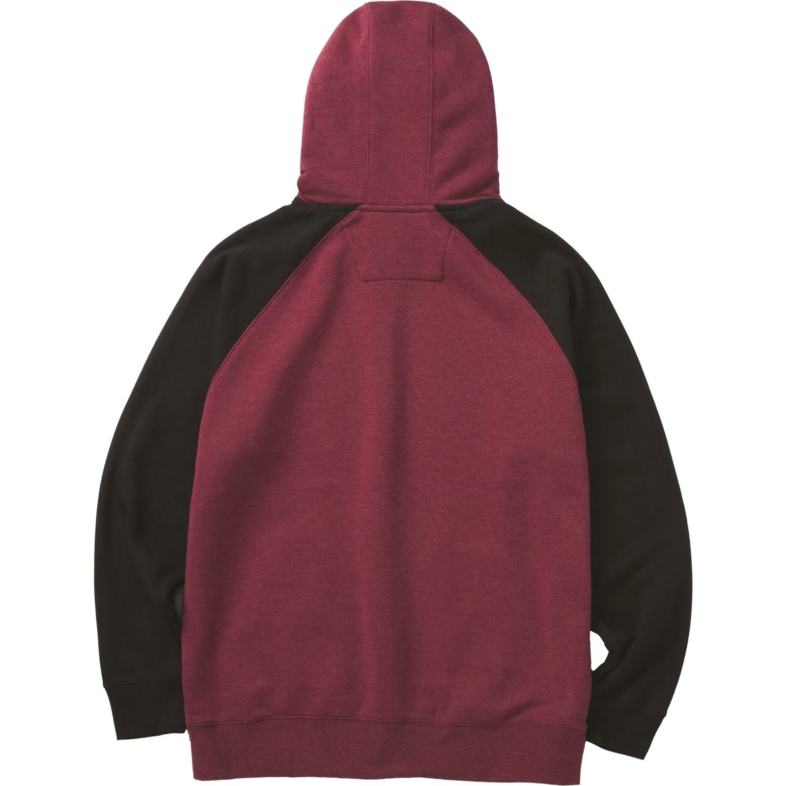 Caterpillar Men's Raglan Hooded Sweatshirt in Carmenere Heather/Black - Image 5