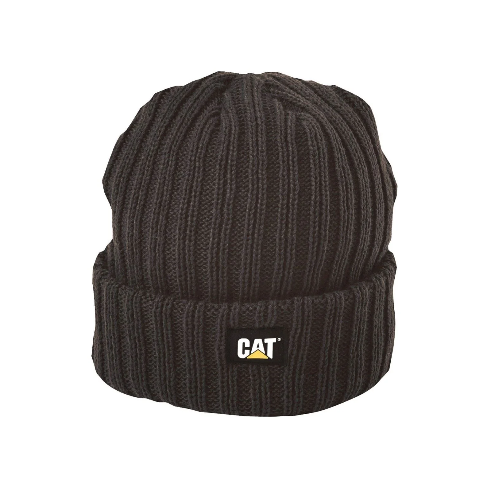 Caterpillar Rib Watch Unisex Adults's Black Beanie Hat