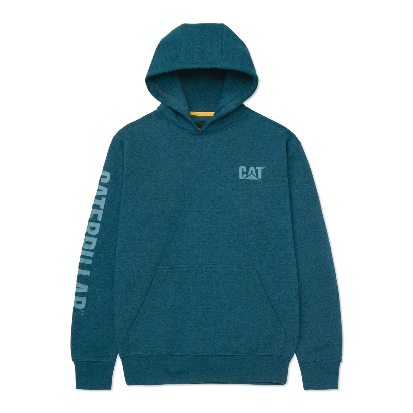 Caterpillar Men's Trademark Banner Hooded Sweatshirt in Mallard - Image 9