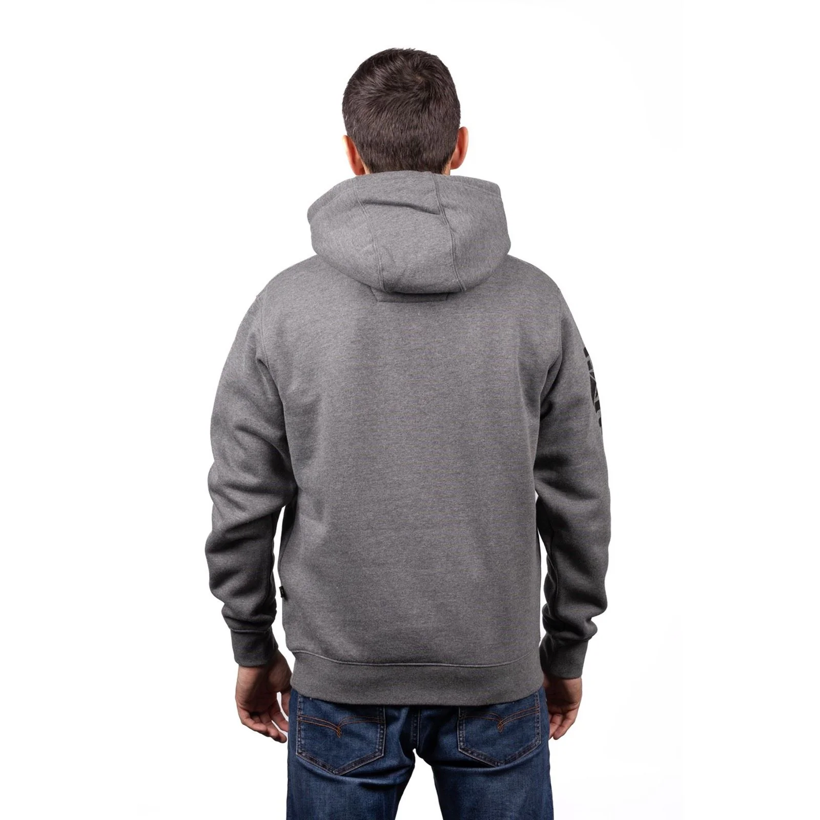 Caterpillar Men's Trademark Banner Hooded Sweatshirt in Dark Grey - Image 2