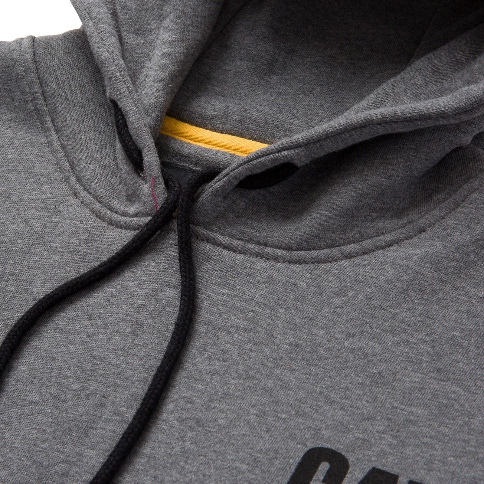 Caterpillar Men's Trademark Banner Hooded Sweatshirt in Dark Grey - Image 8