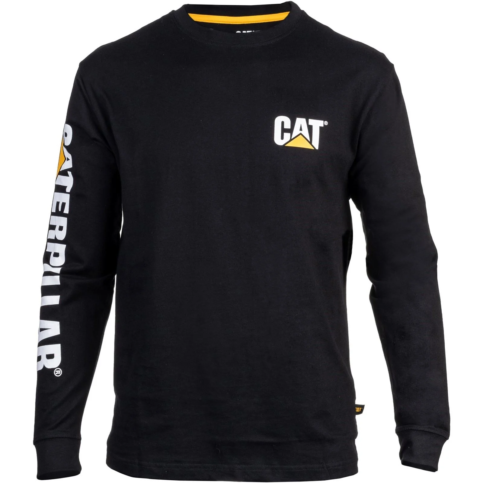 Caterpillar Men's Trademark Banner Long Sleeve T-Shirt in Black - Image 2