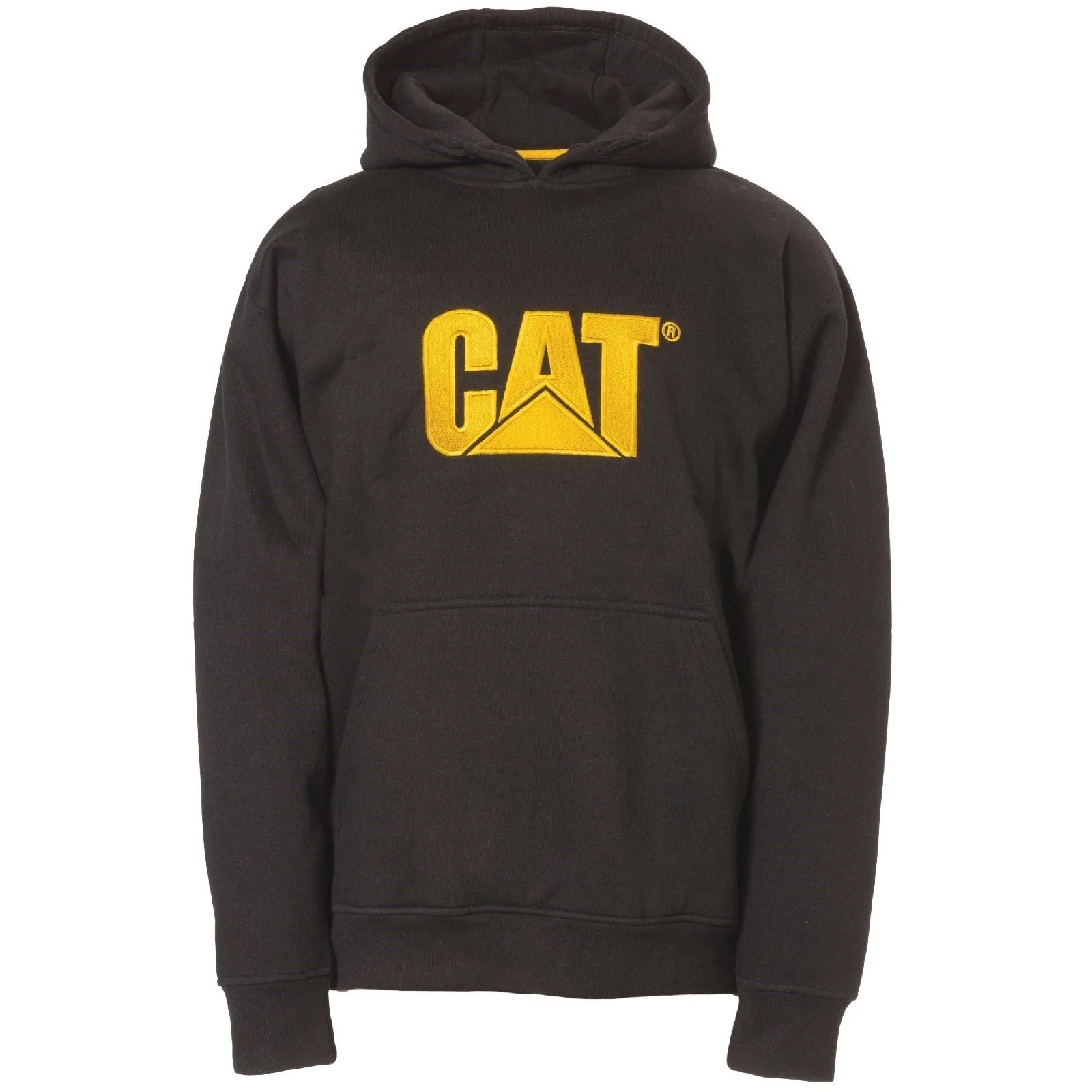 Caterpillar Men's Trademark Hooded Sweatshirt in Black