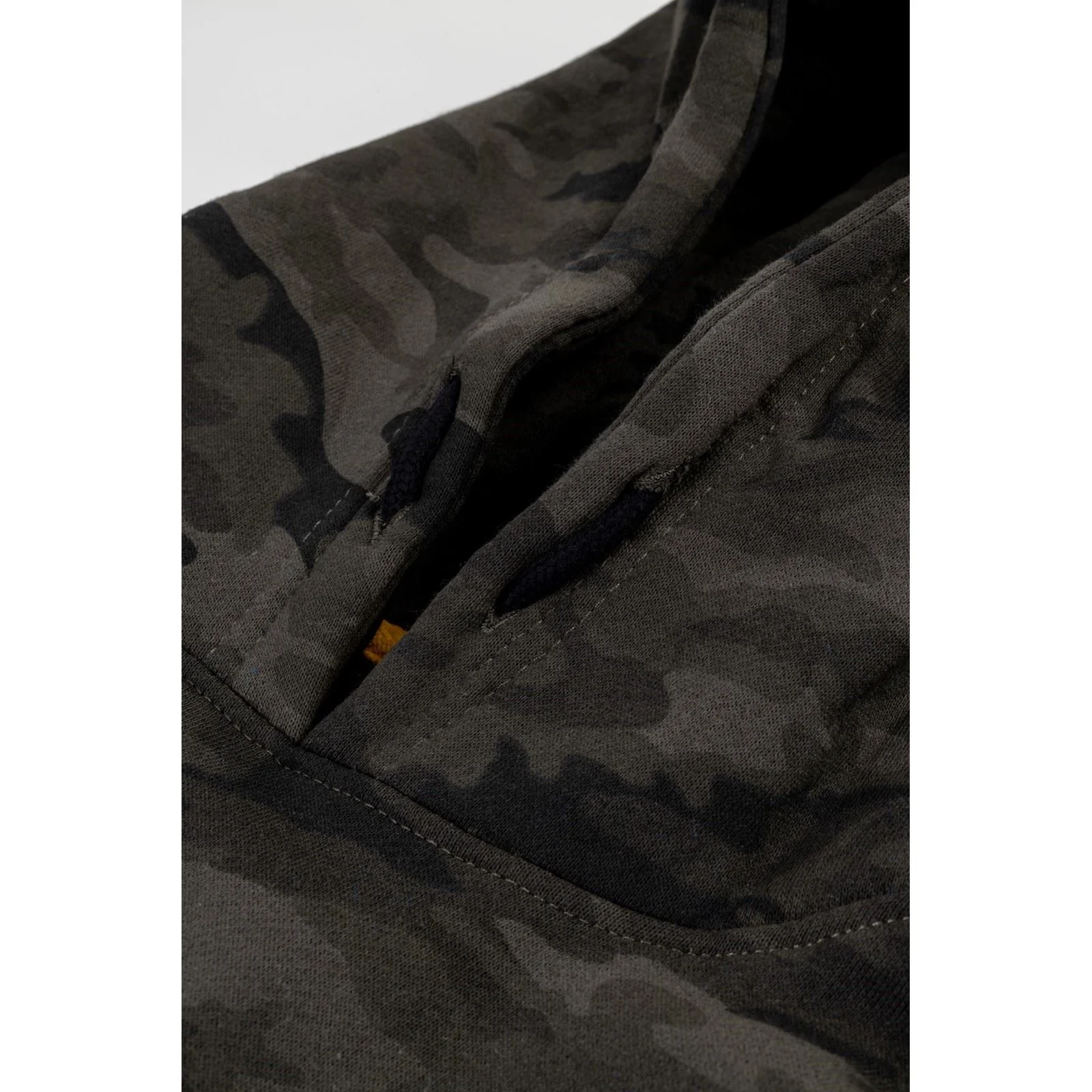 Caterpillar Men's Trademark Hooded Sweatshirt in Night Camo - Image 5