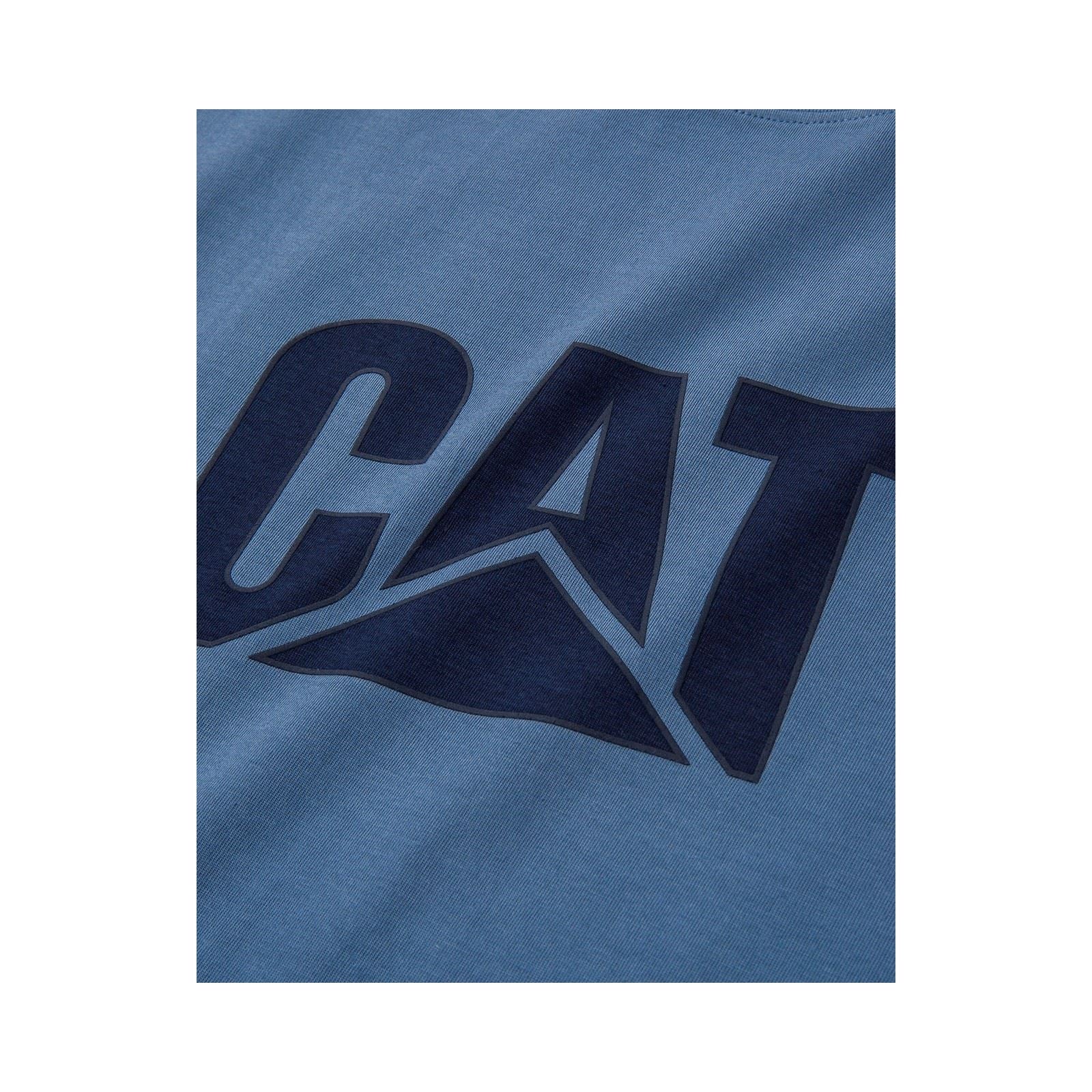 Caterpillar Men's Trademark Logo T-Shirt in Coronet Blue - Image 2