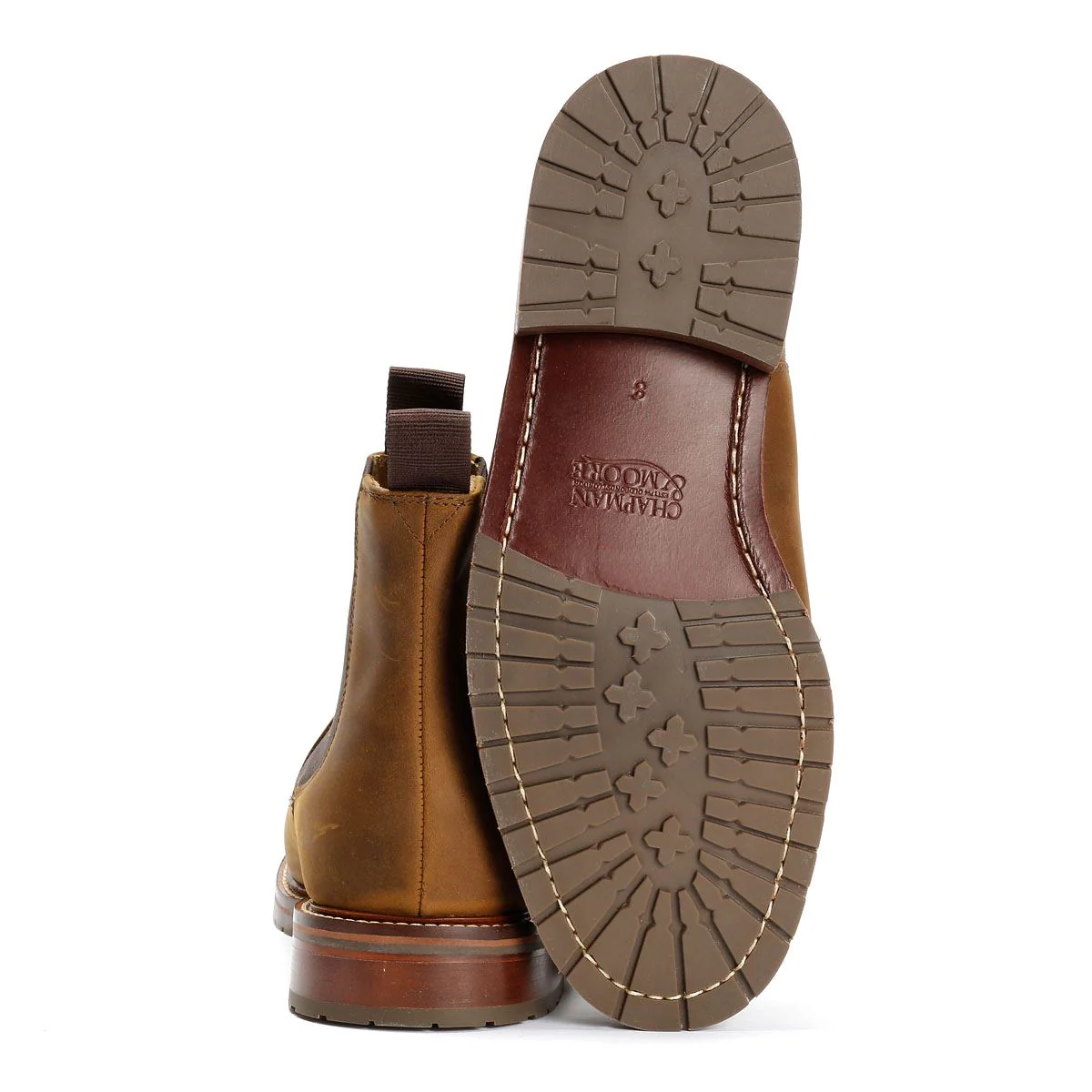 Chapman & Moore Country Chelsea Leather Men's Choco Boots - Image 4