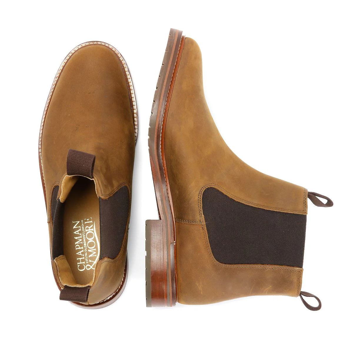 Chapman & Moore Country Chelsea Leather Men's Choco Boots - Image 8