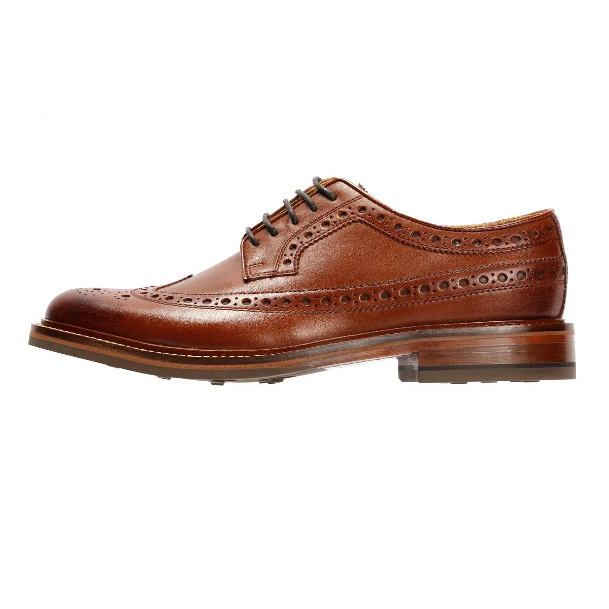 Chapman & Moore Longwing Brogue Country Leather Men's Berry Shoes - Image 6