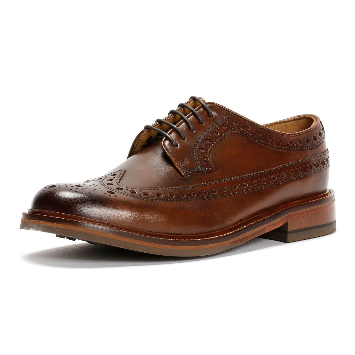 Chapman & Moore Longwing Brogue Country Leather Men's Choco Shoes - Image 3