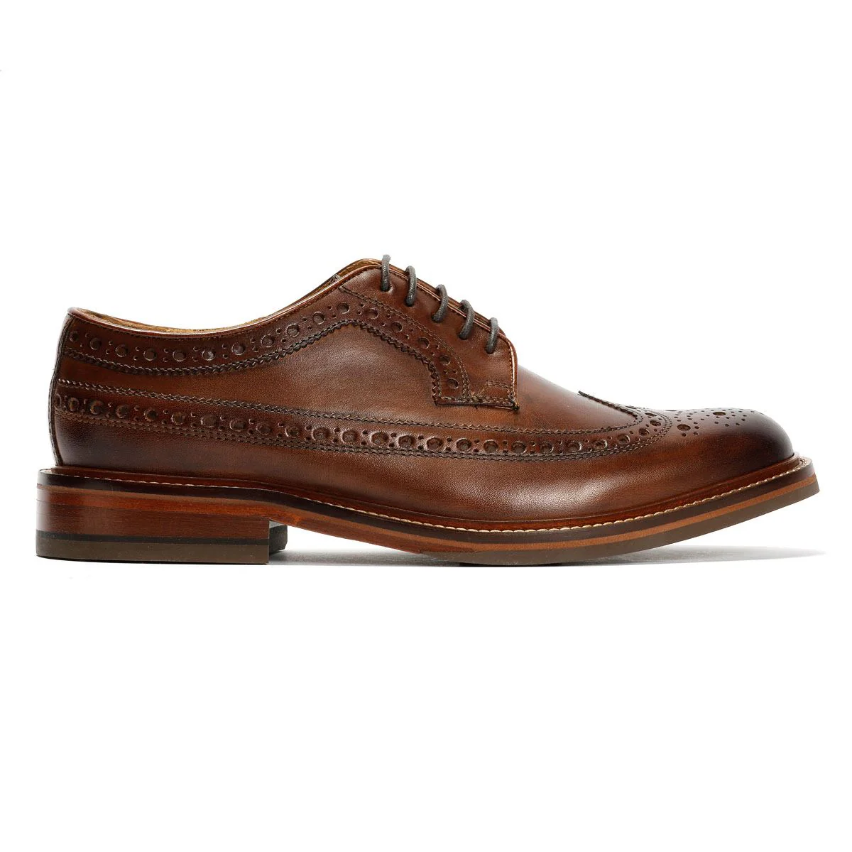 Chapman & Moore Longwing Brogue Country Leather Men's Choco Shoes - Image 5