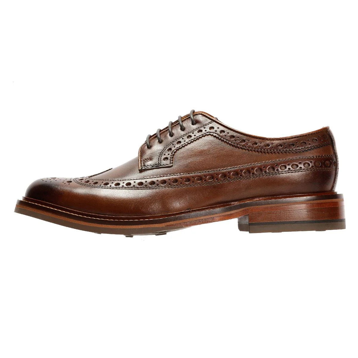 Chapman & Moore Longwing Brogue Country Leather Men's Choco Shoes - Image 6