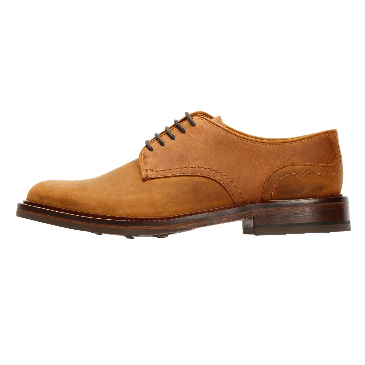 Chapman & Moore Plain Derby Country Oiled Leather Men's Tan Shoes - Image 6