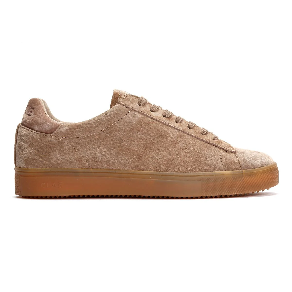 Clae Bradley Suede Men's Portabella Deep Taupe Trainers - Image 5