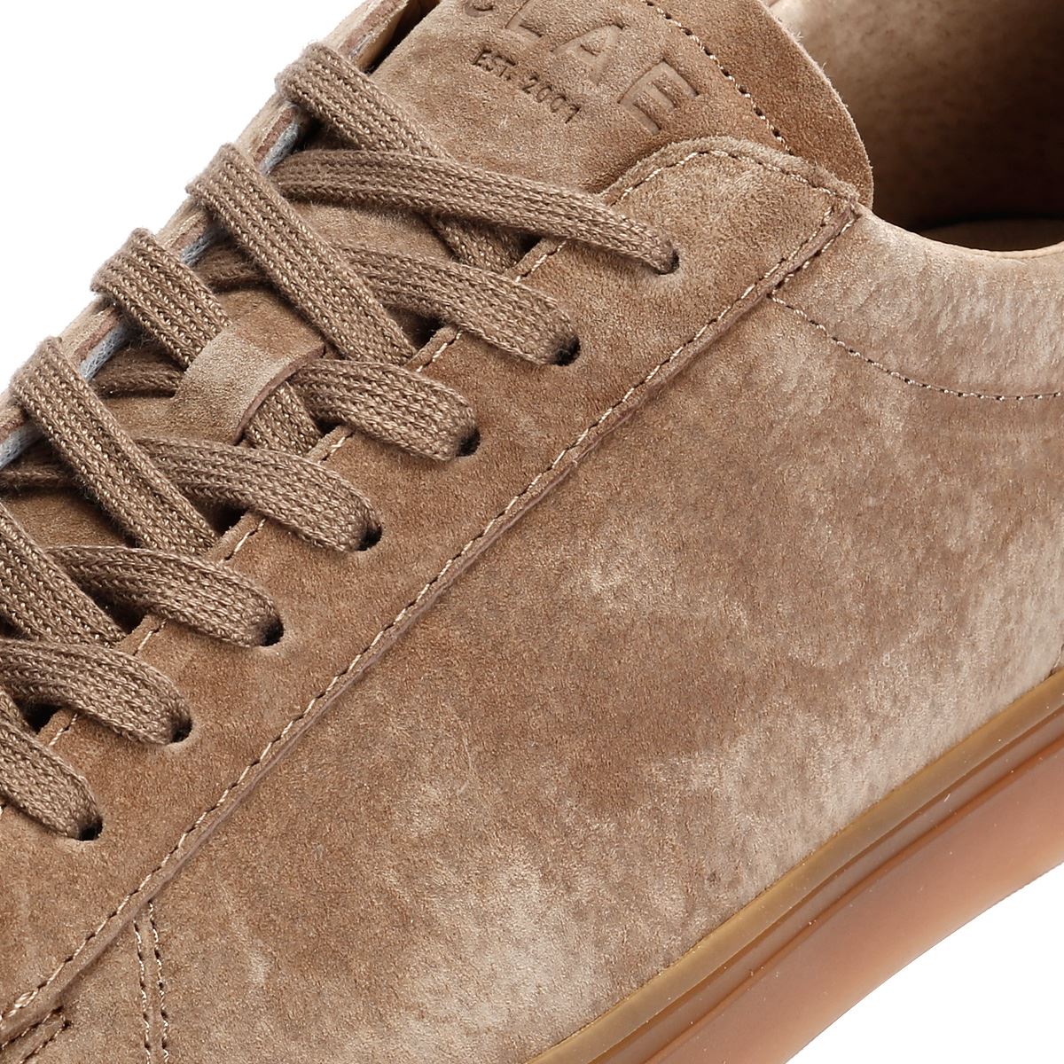 Clae Bradley Suede Men's Portabella Deep Taupe Trainers - Image 7