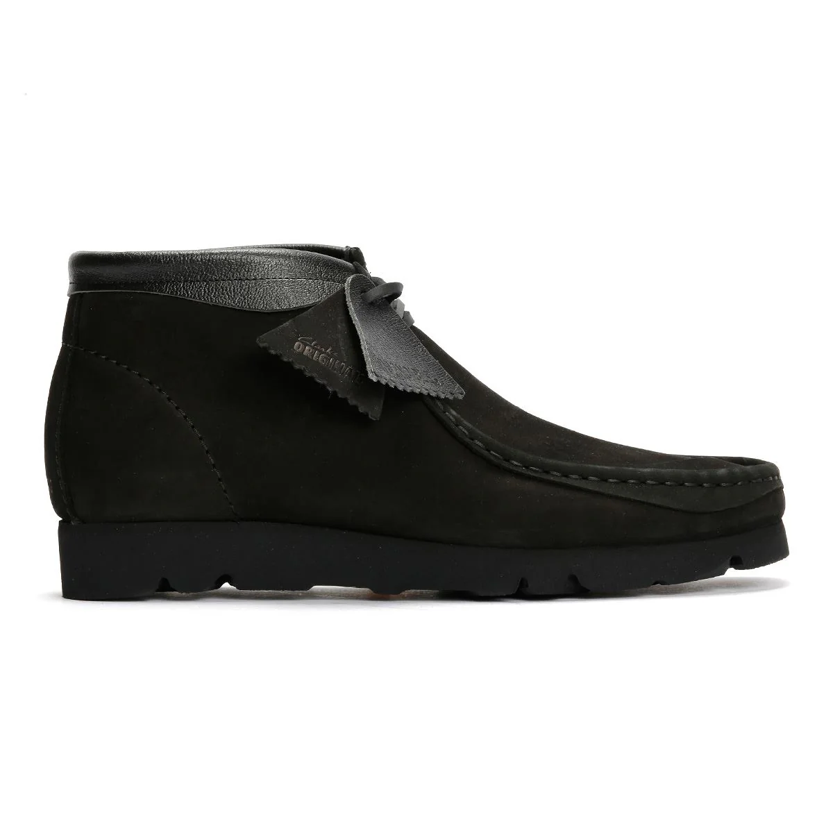Clarks Originals Wallabee Combi Leather Men's Black Boots - Image 5
