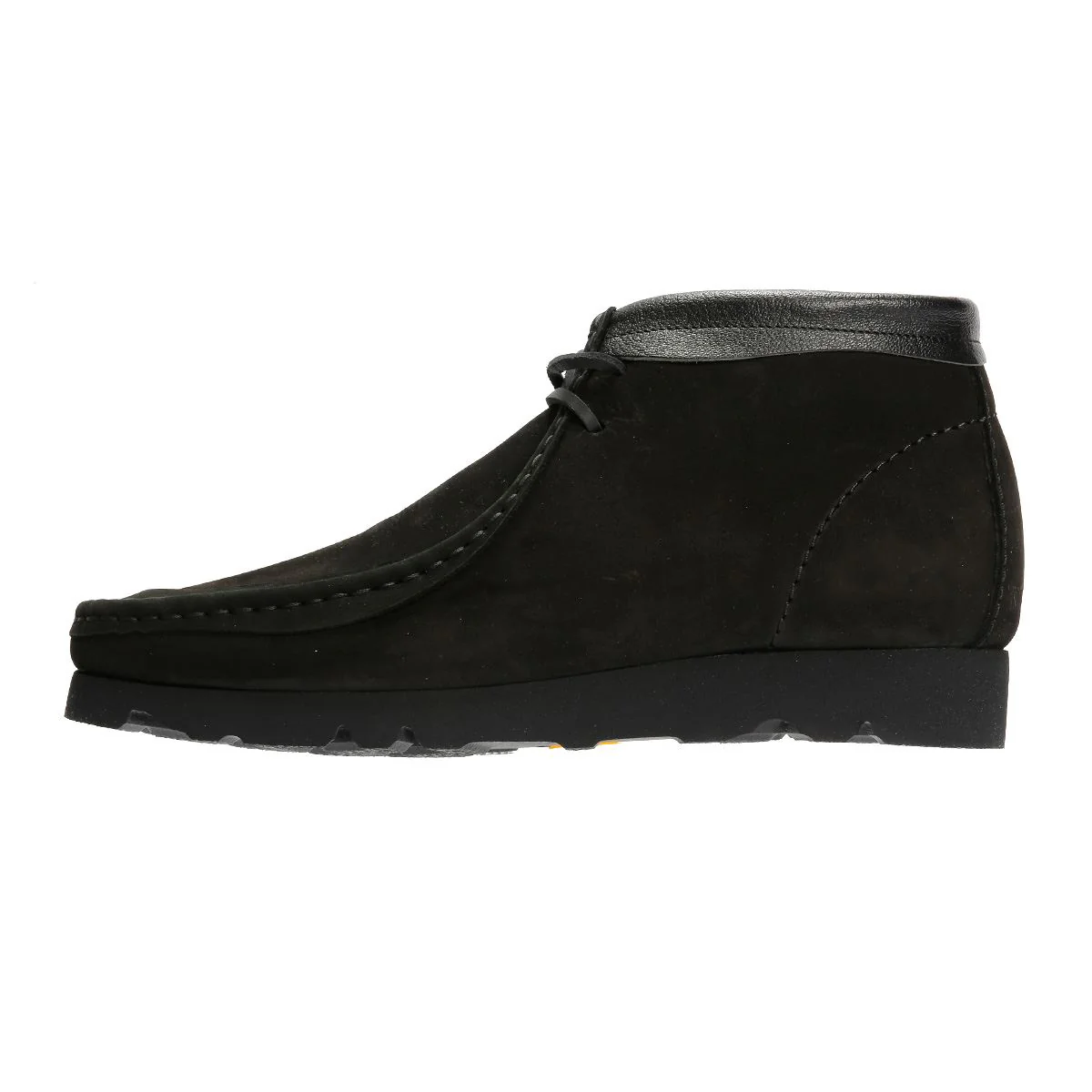 Clarks Originals Wallabee Combi Leather Men's Black Boots - Image 6