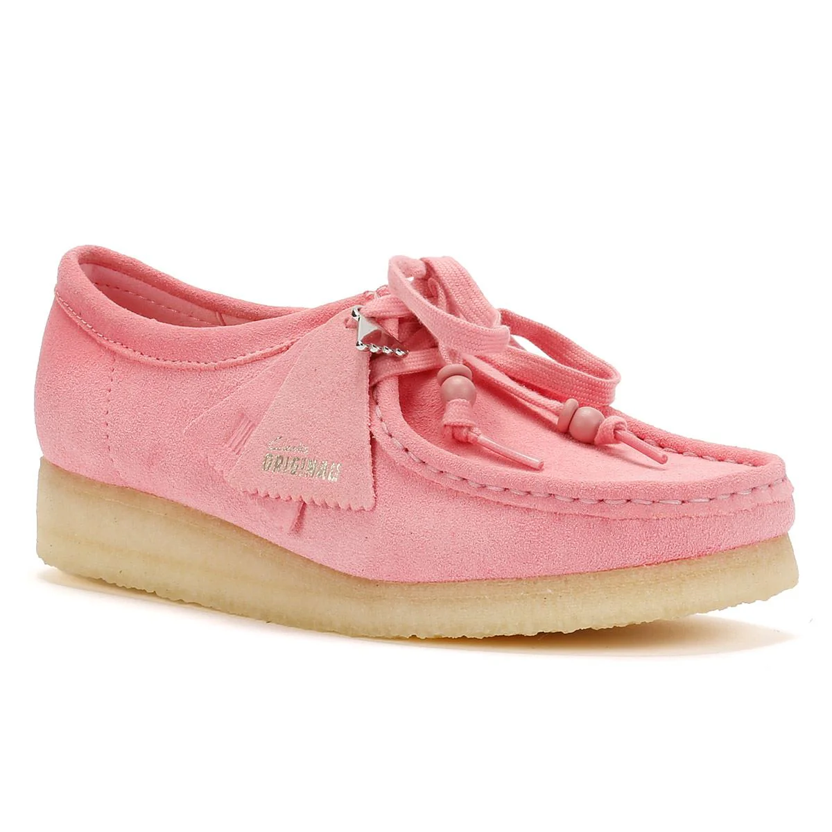 Clarks Originals Wallabee Suede Women's Pink Shoes - Image 2