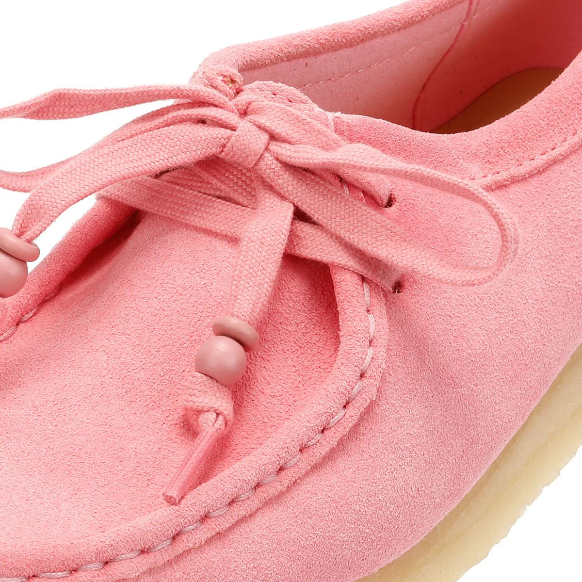 Clarks Originals Wallabee Suede Women's Pink Shoes - Image 7