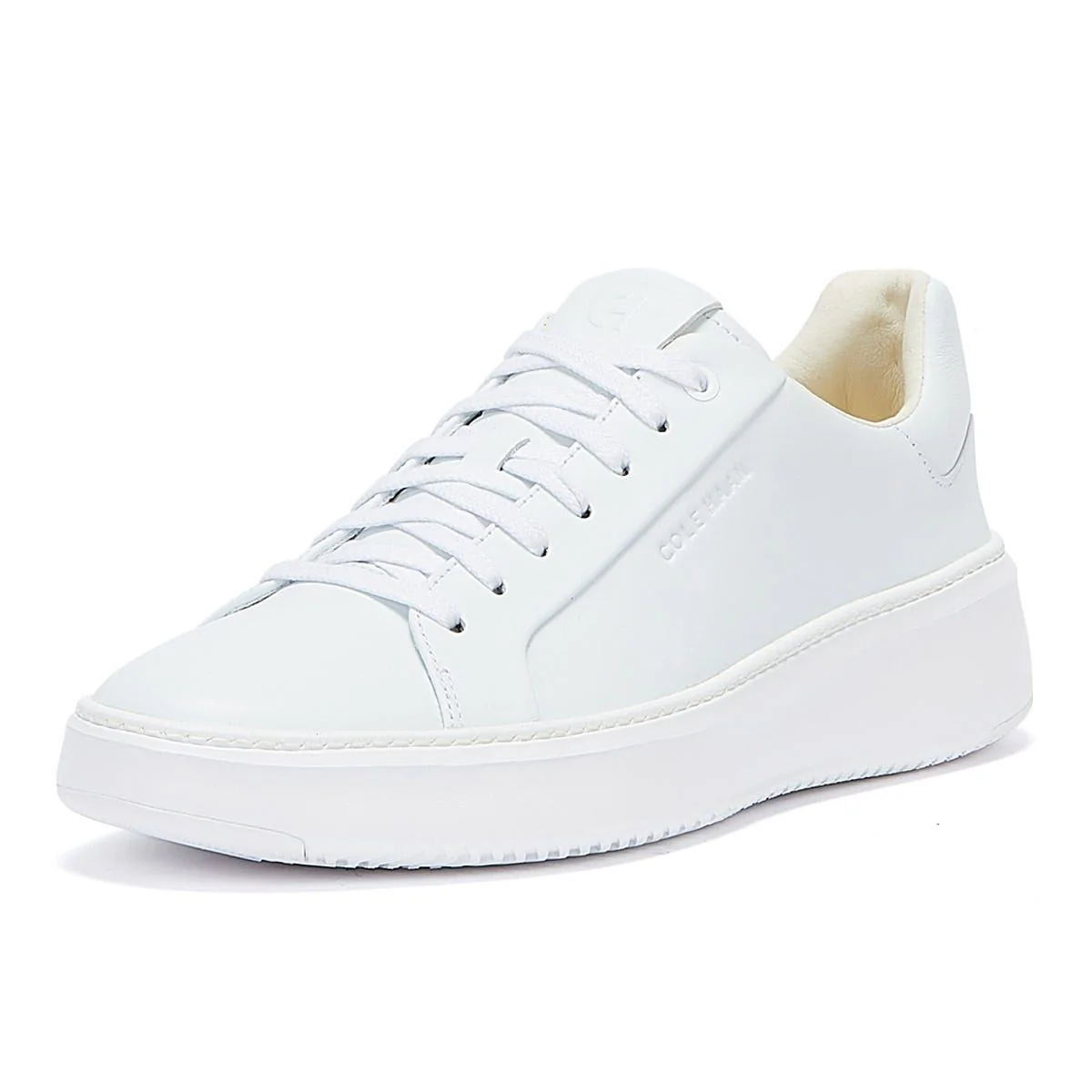 Cole Haan Grandprø Topspin Leather Men's Optic White Trainers - Image 3