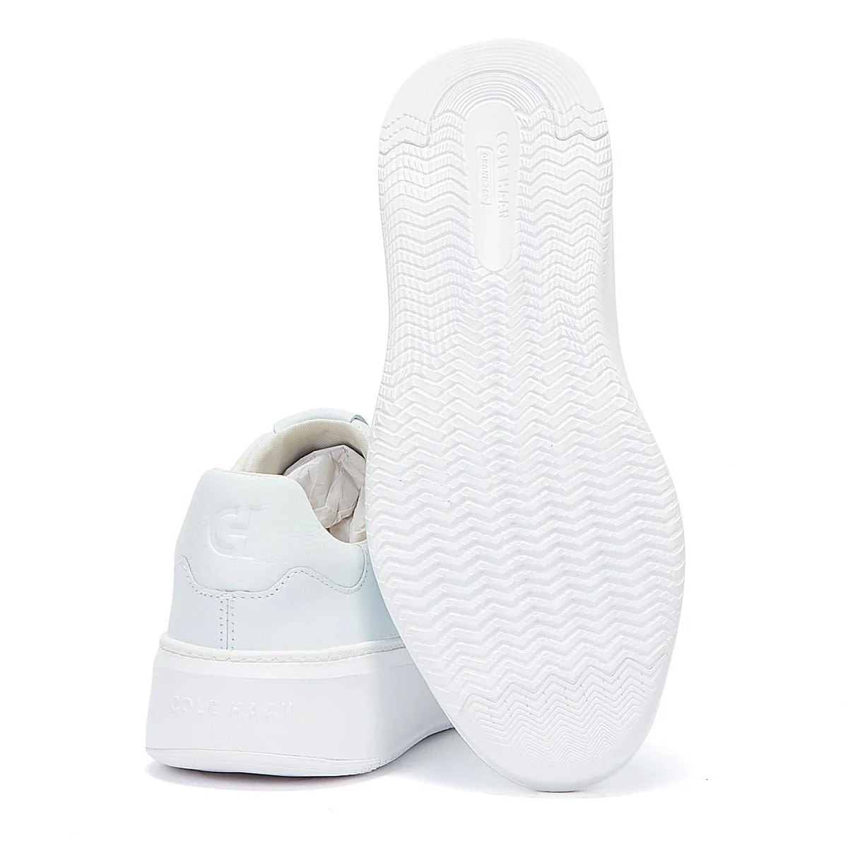 Cole Haan Grandprø Topspin Leather Men's Optic White Trainers - Image 4