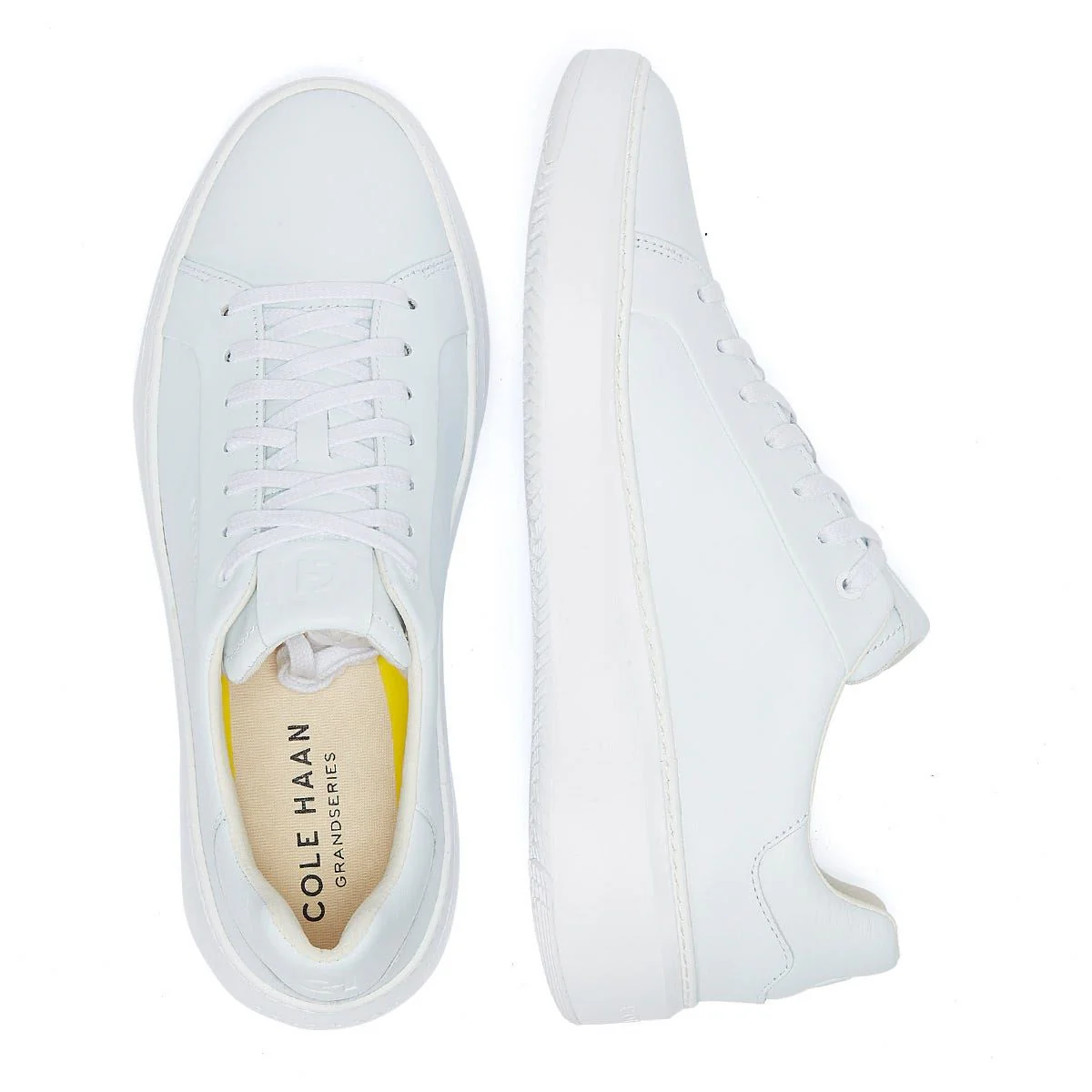 Cole Haan Grandprø Topspin Leather Men's Optic White Trainers - Image 6