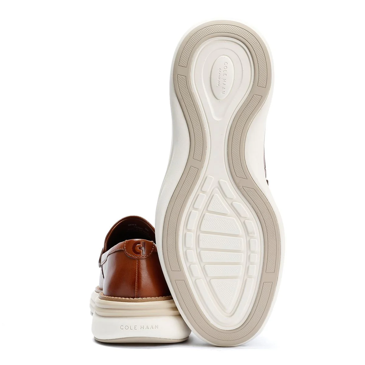 Cole Haan ØriginalGrand Horizon Leather Men's Tan Penny Loafers - Image 4