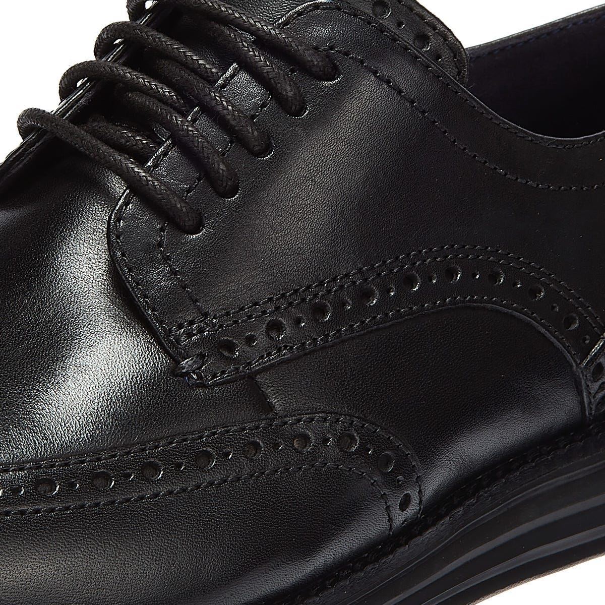 Cole Haan ØriginalGrand Wingtip Oxford Leather Men's Black Shoes - Image 4