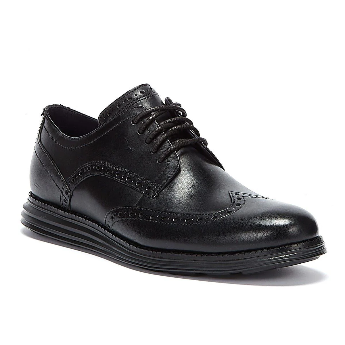 Cole Haan ØriginalGrand Wingtip Oxford Leather Men's Black Shoes - Image 7