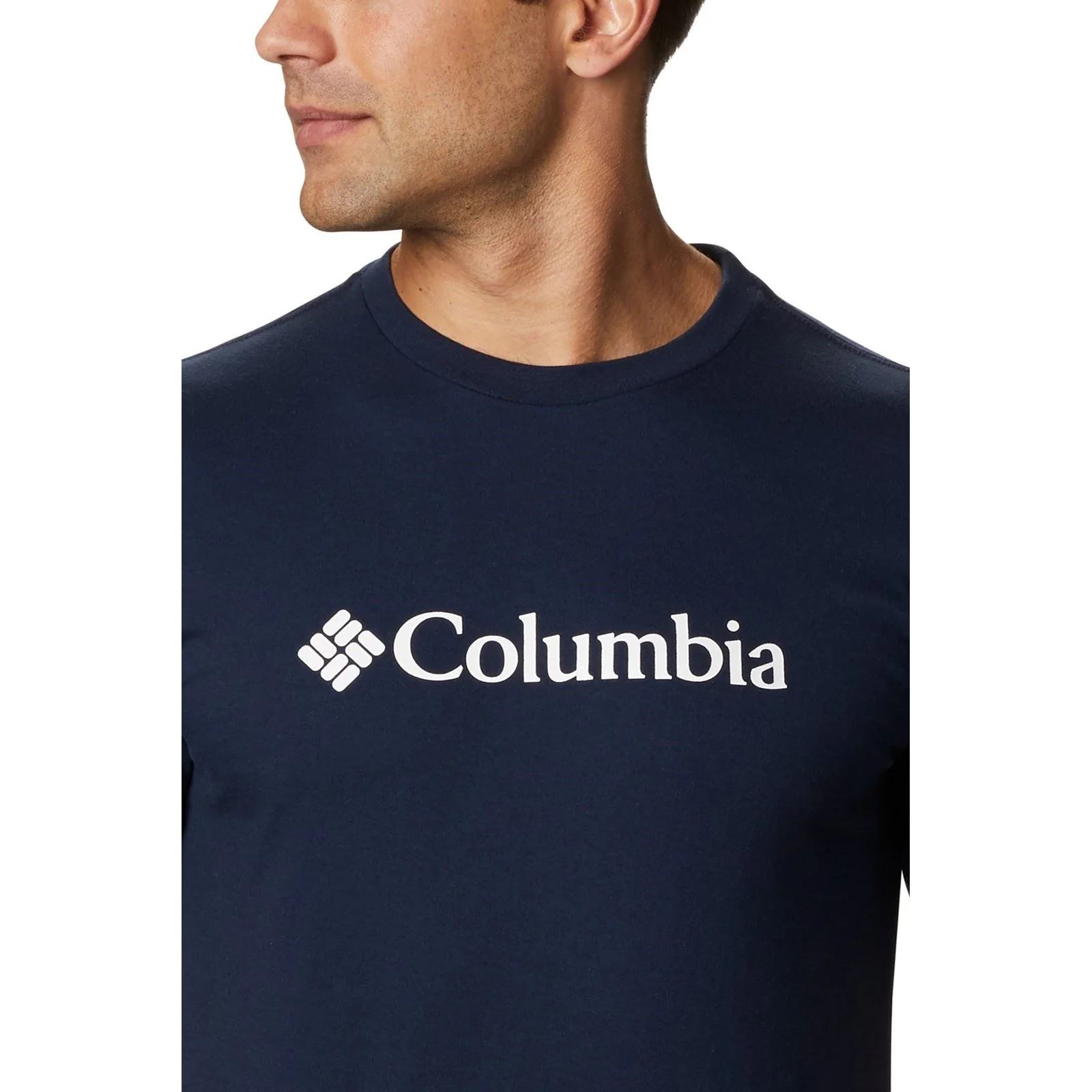 Columbia CSC Basic Logo Short Sleeve Cotton Men's Blue Short Sleeve T-Shirts - Image 7