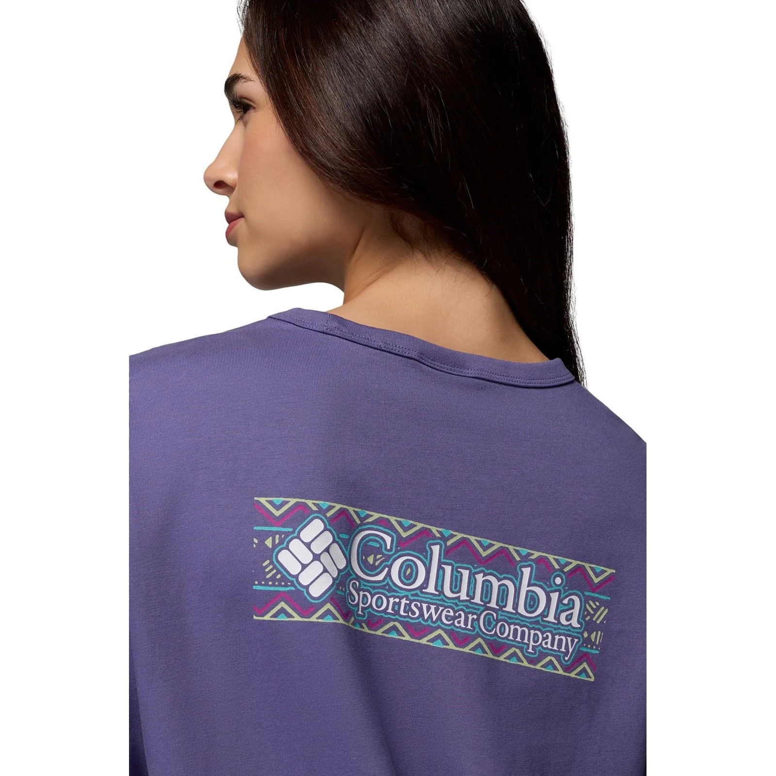 Columbia CSC Heavyweight Graphic Tee Cotton Women's Purple T-Shirt - Image 6
