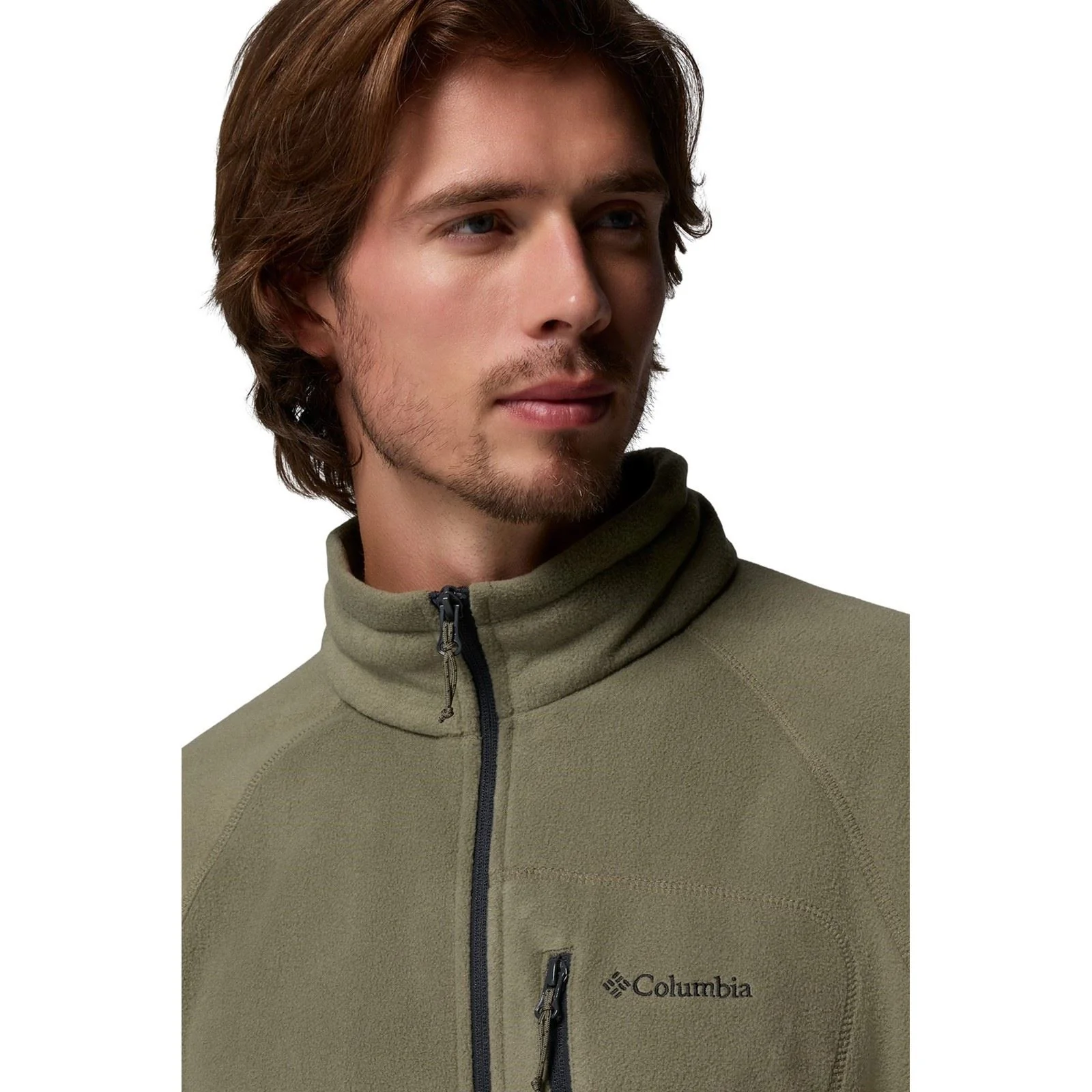 Columbia Fast Trek II Full Zip Men's Green Fleece Jacket - Image 5