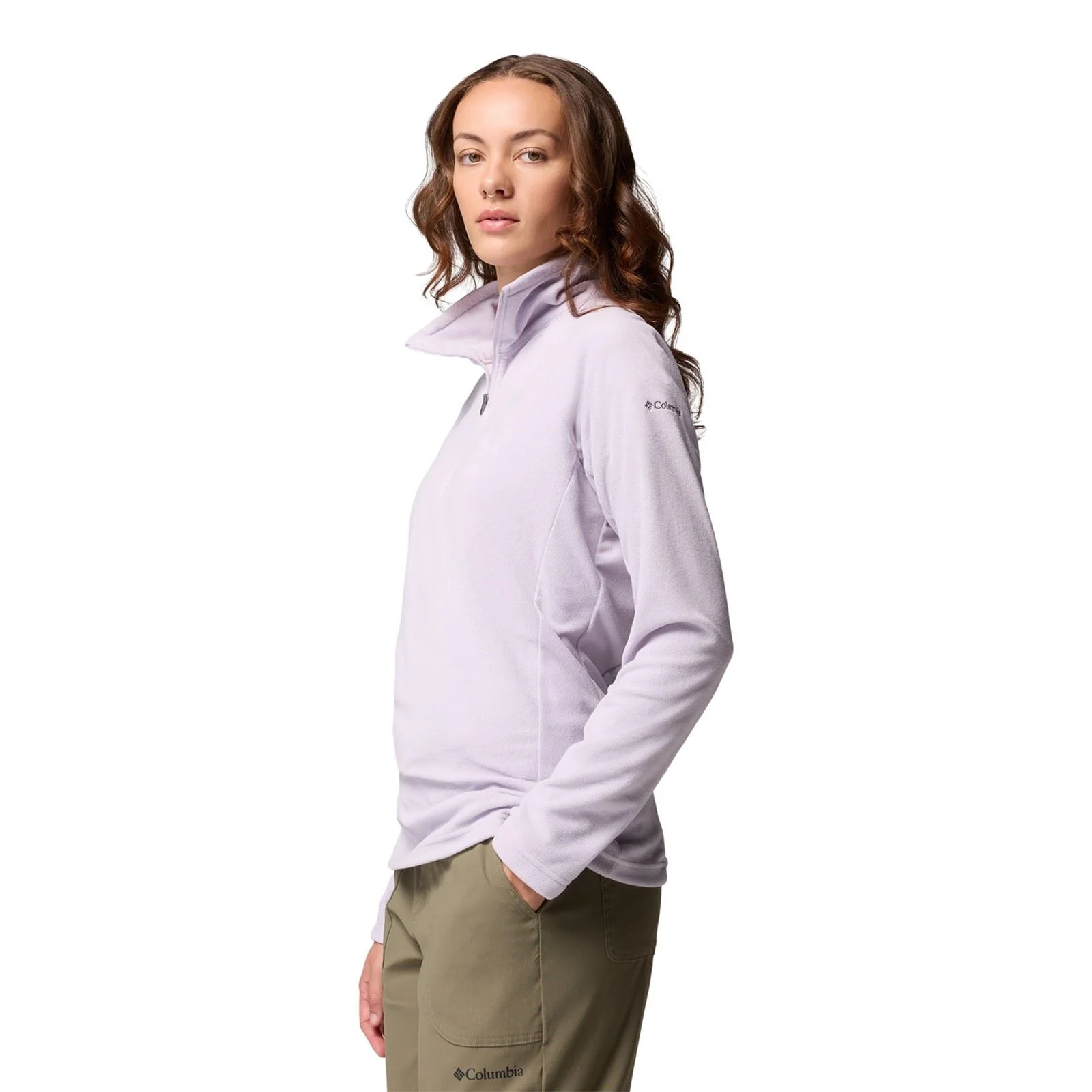 Columbia Glacial IV 1/2 Zip Women's Purple Fleece Jackets - Image 3
