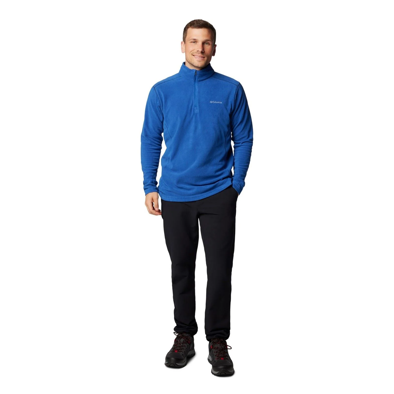 Columbia Klamath Range II Half Zip Men's Blue Fleece Jacket - Image 4
