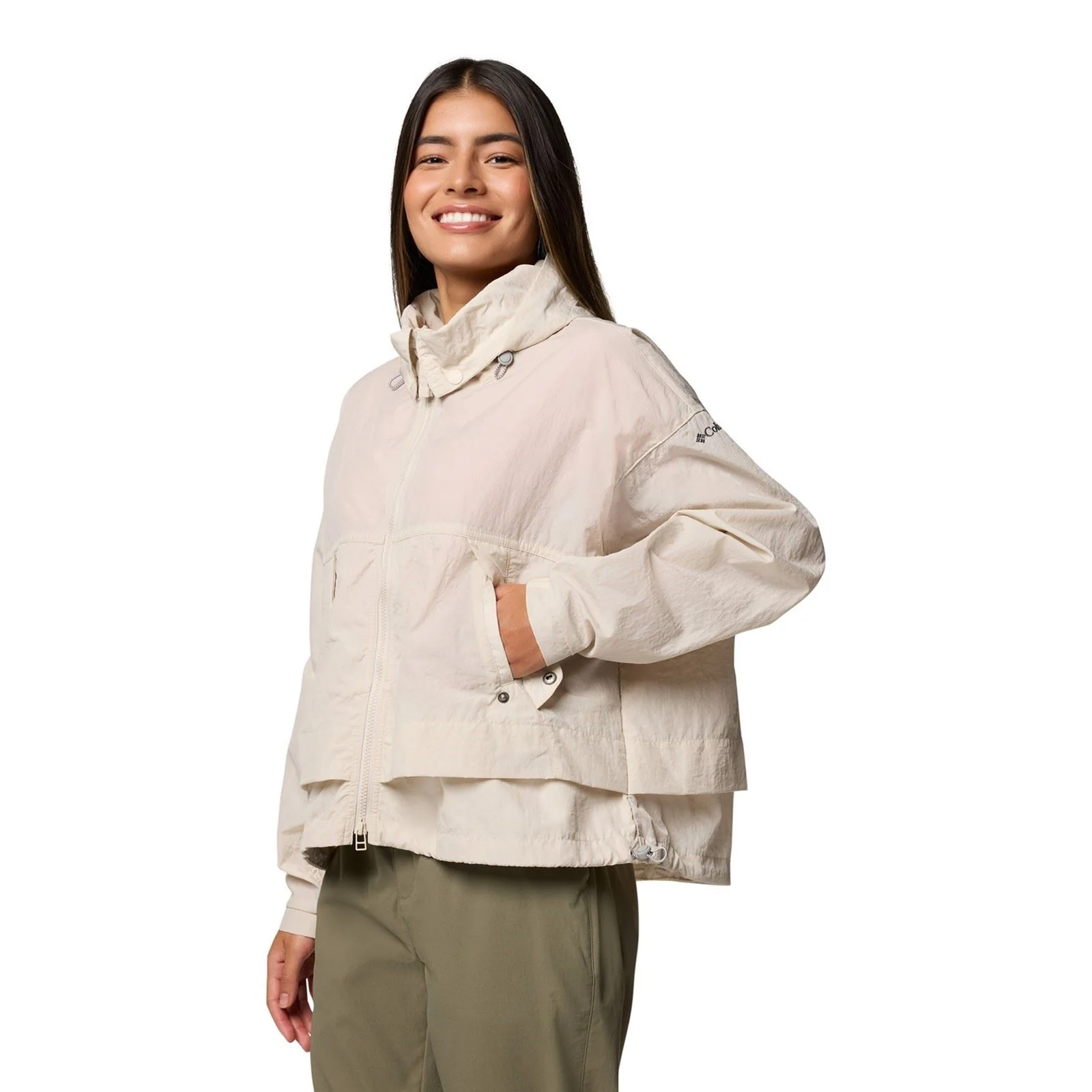 Columbia Paracutie II Women's Brown Windbreaker Jackets - Image 3