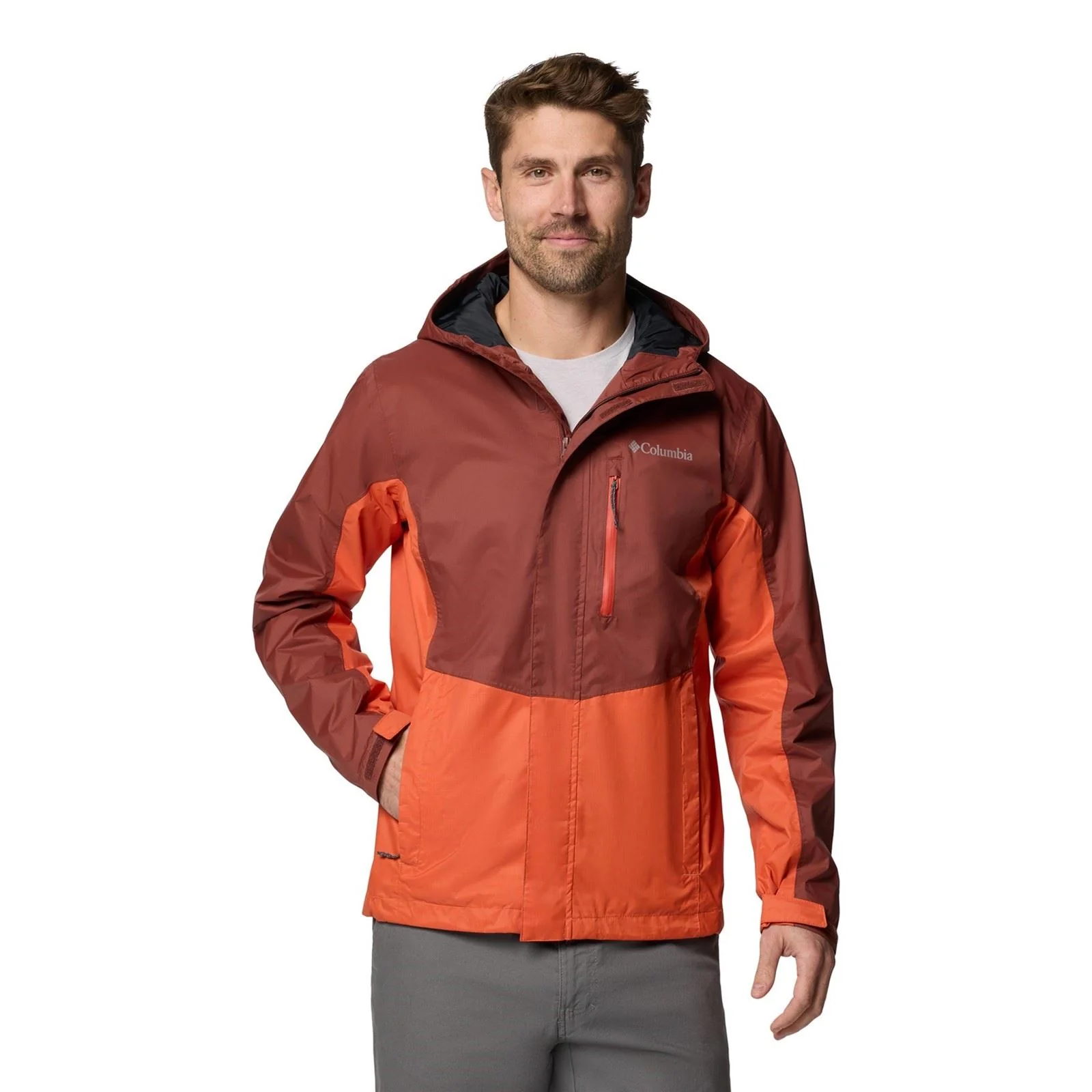Columbia Pouring Adventure III Jacket Men's Red Rain Jacket - Image 4