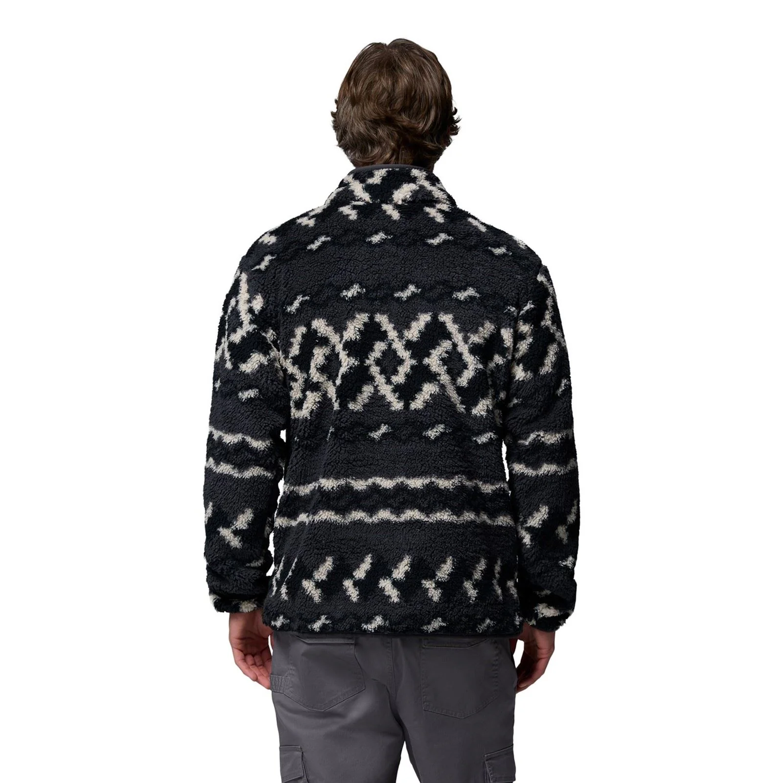 Columbia Rugged Ridge High Pile Half Zip Men's Black Fleece Pullover - Image 2