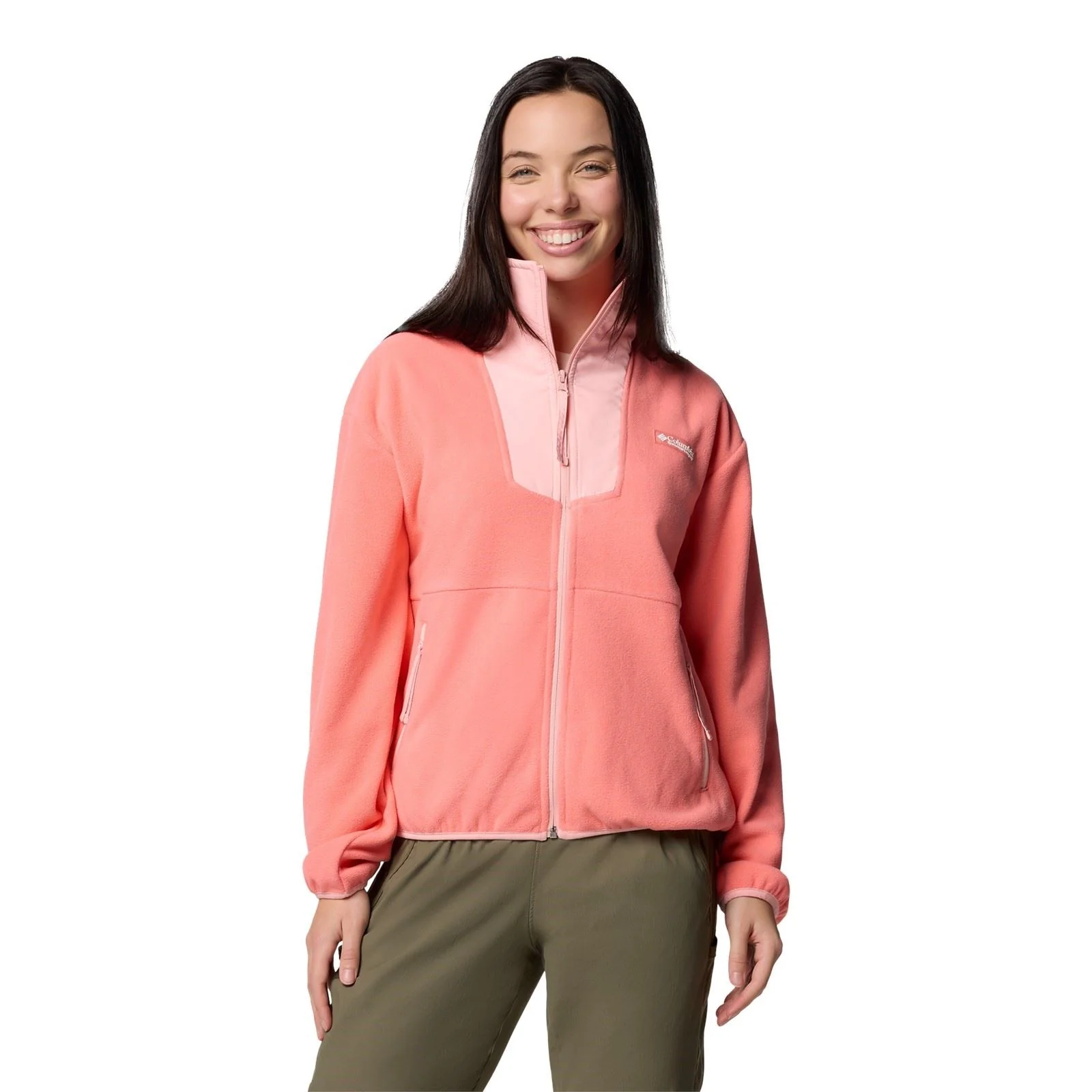 Columbia Sequoia Grove Full Zip Fleece Women's Red Fleece Jackets - Image 2