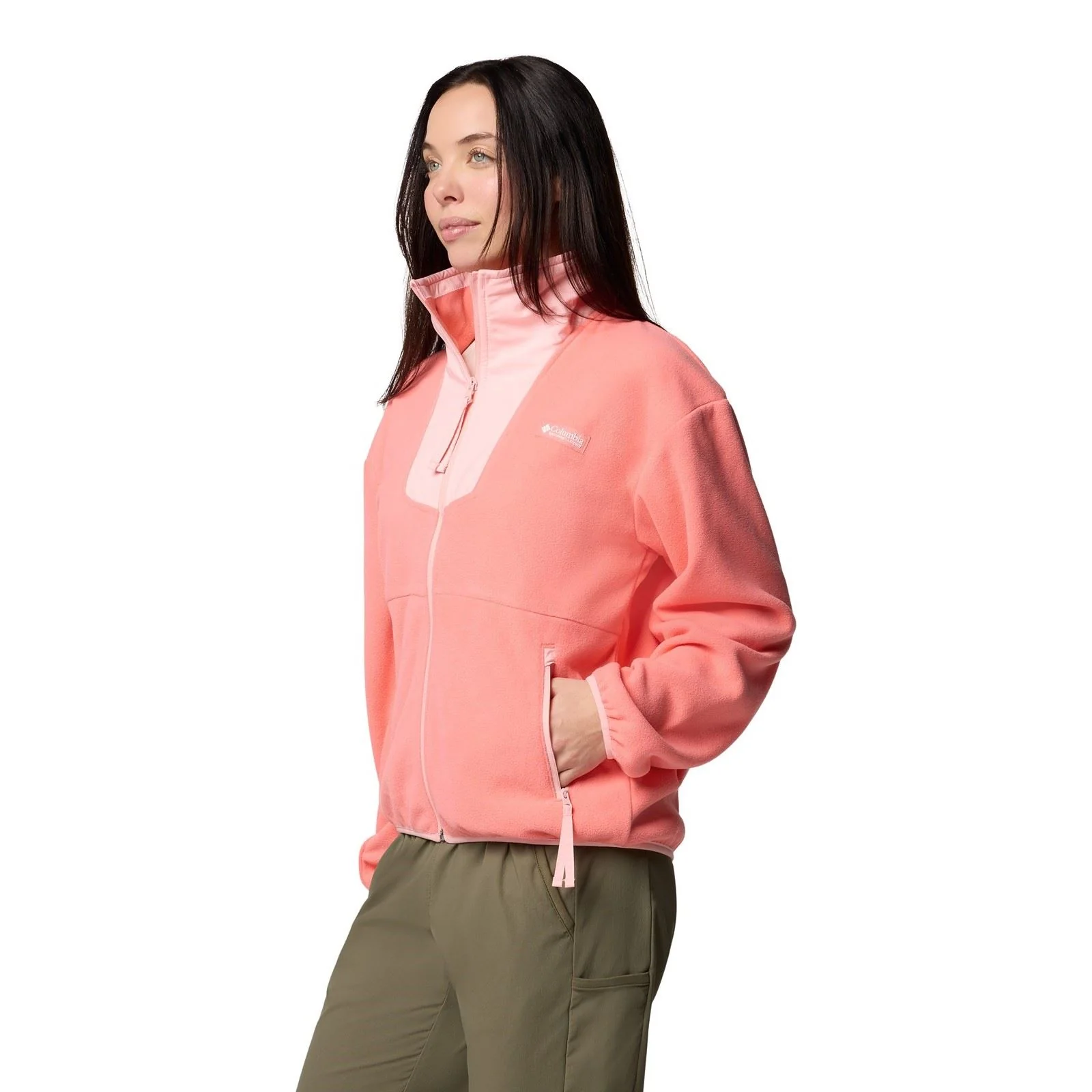 Columbia Sequoia Grove Full Zip Fleece Women's Red Fleece Jackets - Image 5