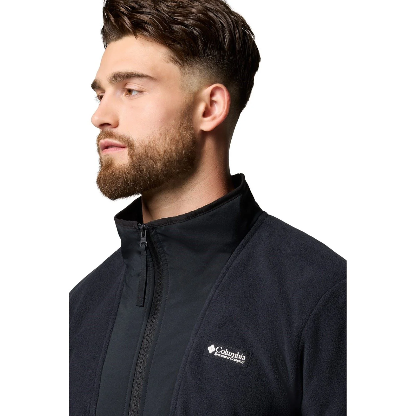 Columbia Sequoia Grove Half Zip Fleece Polyester Men's Black Zip Neck Pullovers - Image 5