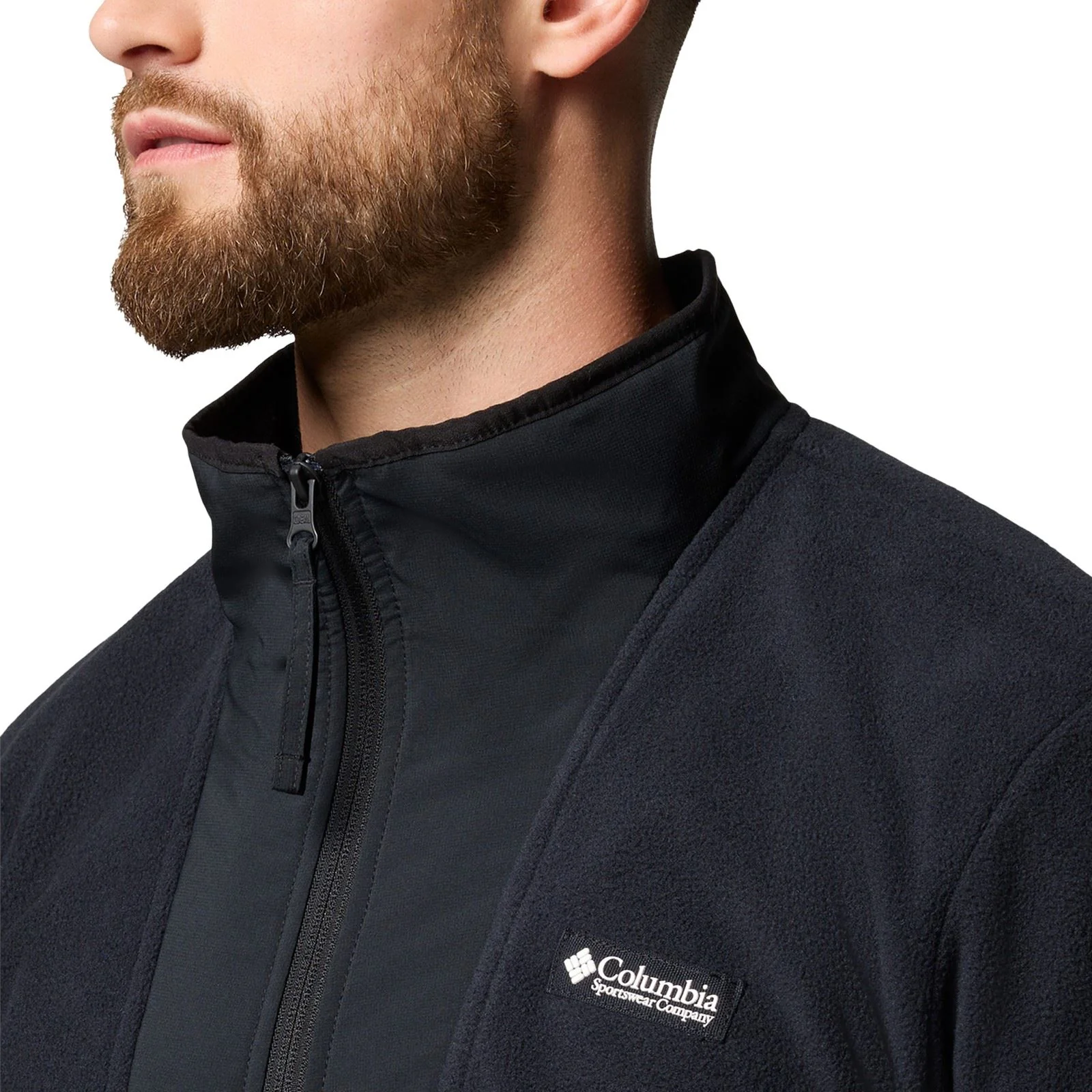Columbia Sequoia Grove Half Zip Fleece Polyester Men's Black Zip Neck Pullovers - Image 9