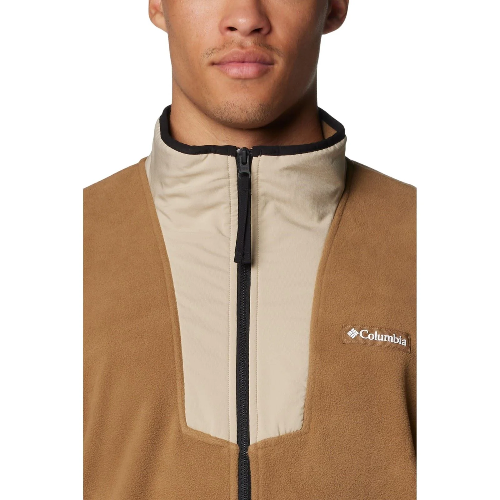 Columbia Sequoia Grove Half Zip Fleece Polyester Men's Brown Zip Neck Pullovers - Image 4