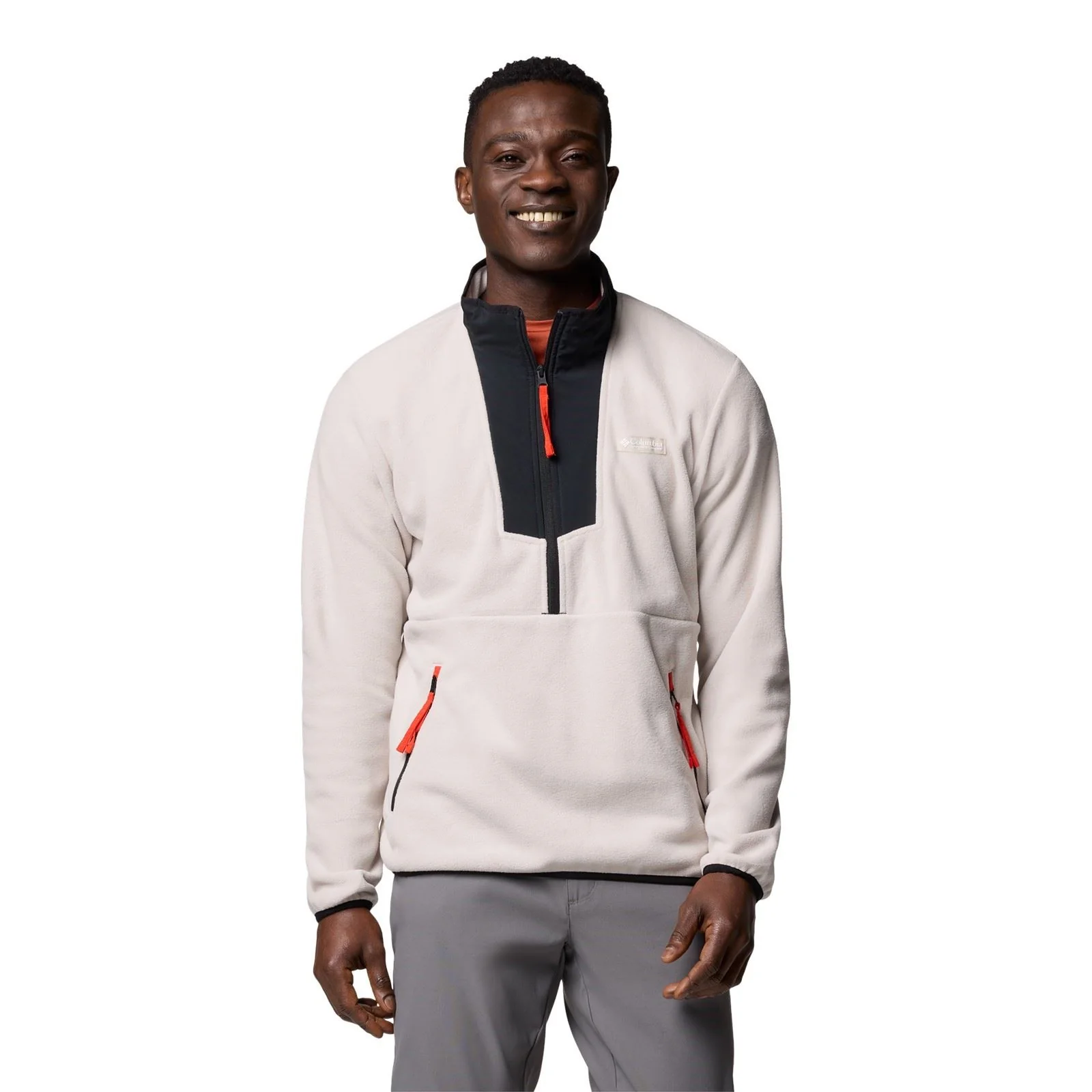 Columbia Sequoia Grove Half Zip Fleece Polyester Men's Brown Zip Neck Pullovers - Image 2