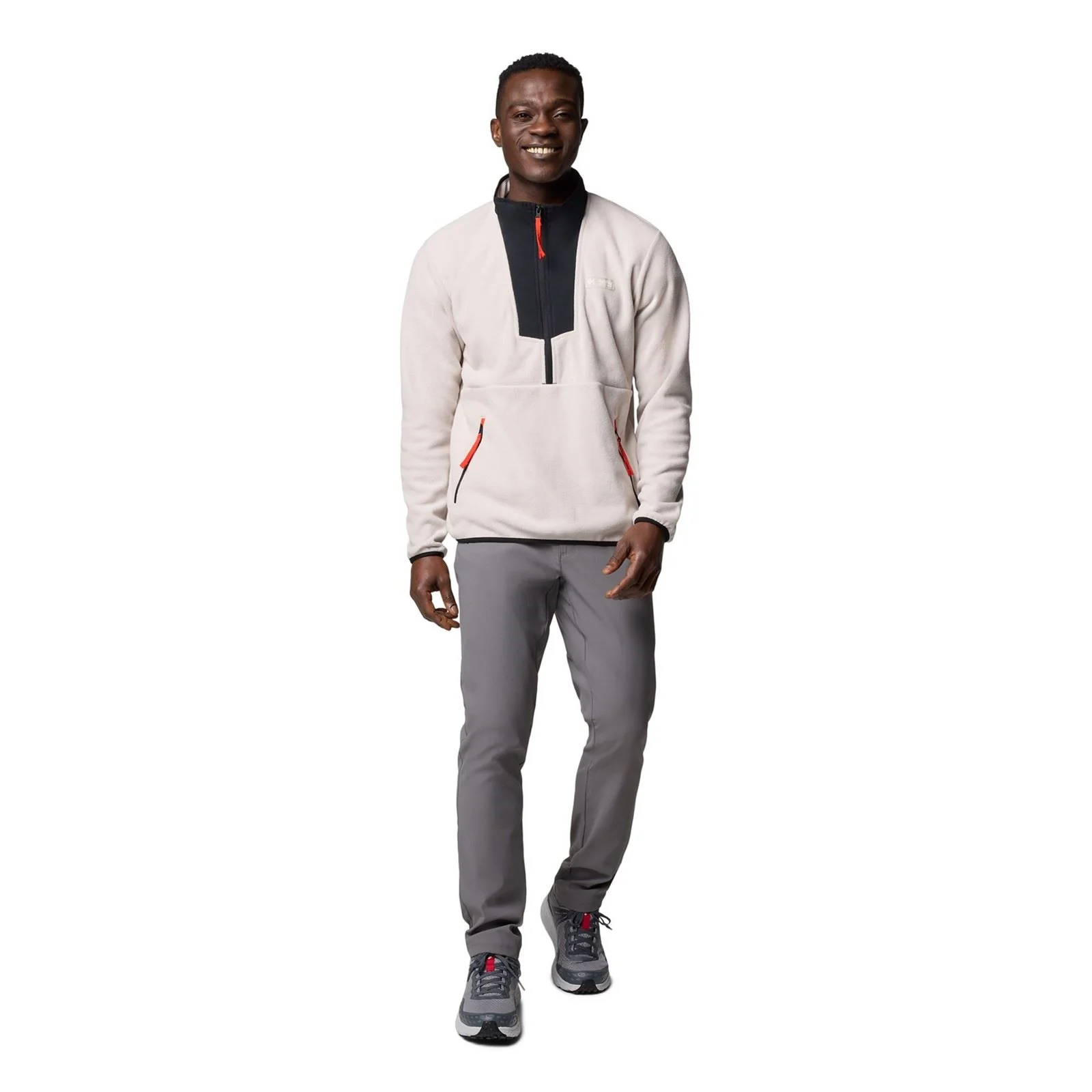 Columbia Sequoia Grove Half Zip Fleece Polyester Men's Brown Zip Neck Pullovers - Image 7