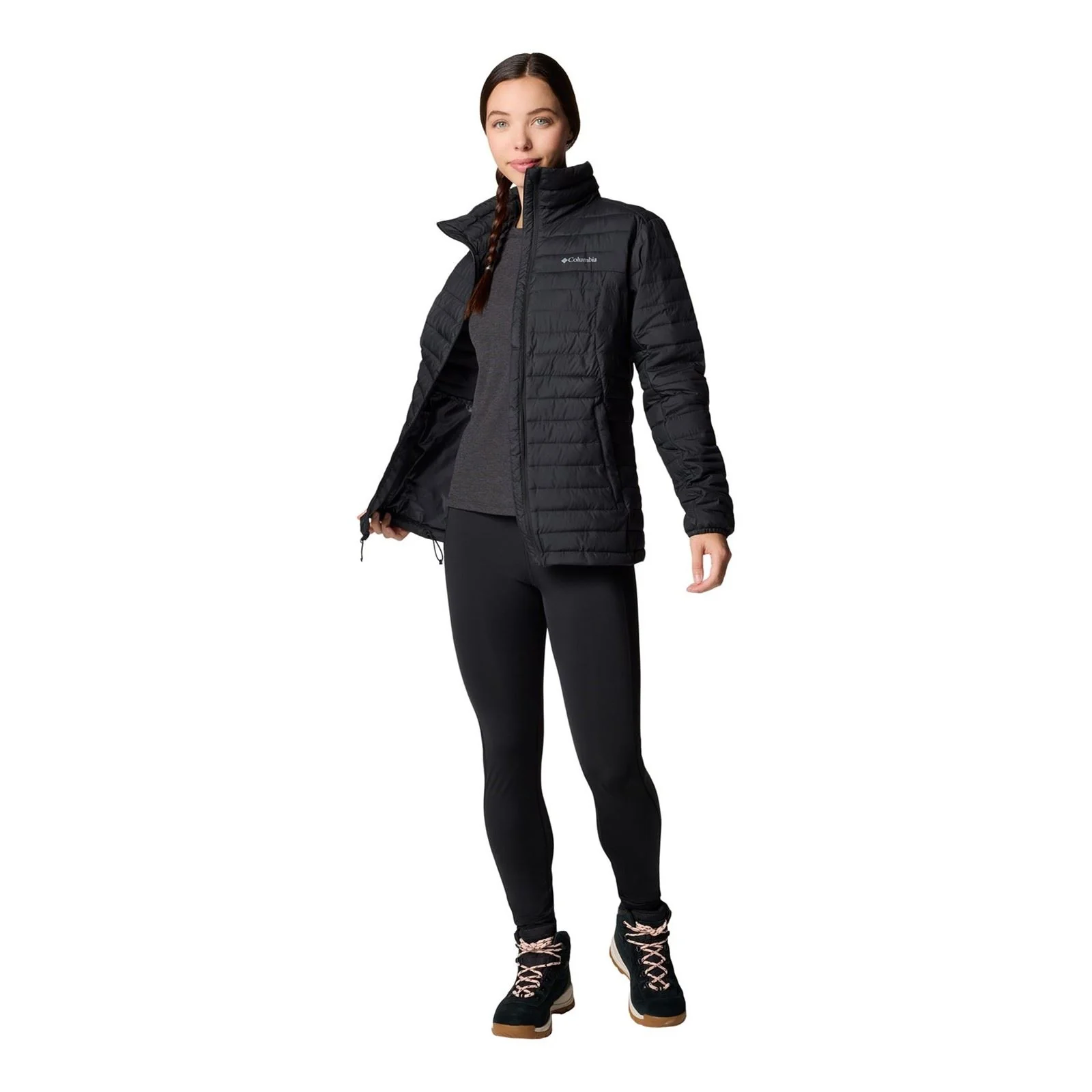 Columbia Silver Falls II Full Zip Jacket Women's Black Puffer Jackets - Image 4