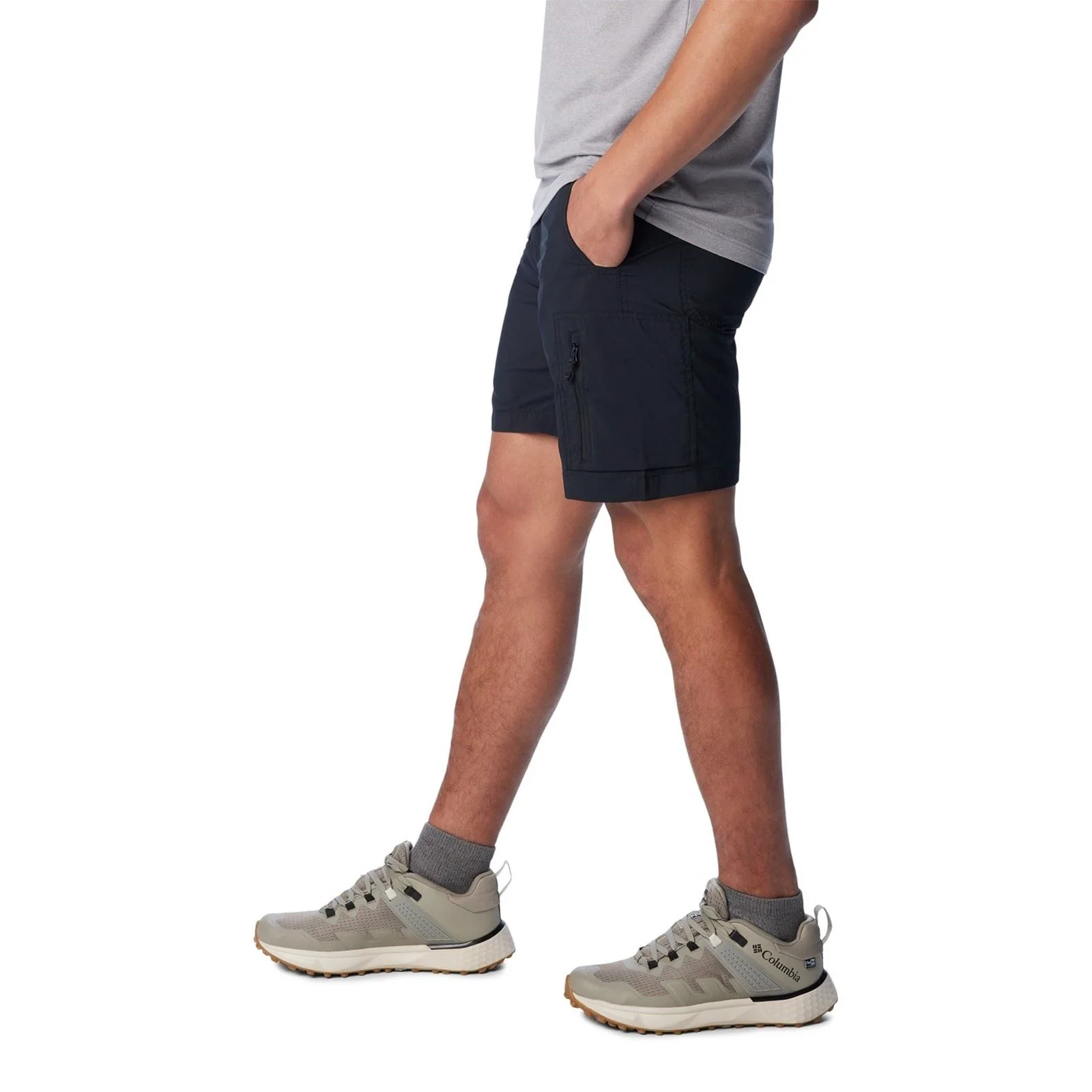Columbia Silver Ridge Utility Cargo Short Polyester Men's Black Knee-Length Shorts - Image 3