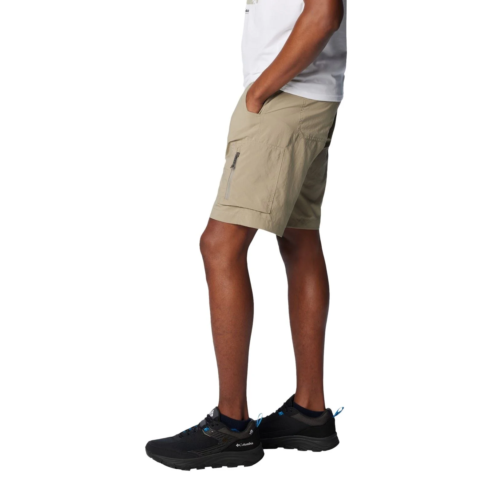 Columbia Silver Ridge Utility Cargo Short Polyester Men's Brown Knee-Length Shorts - Image 8