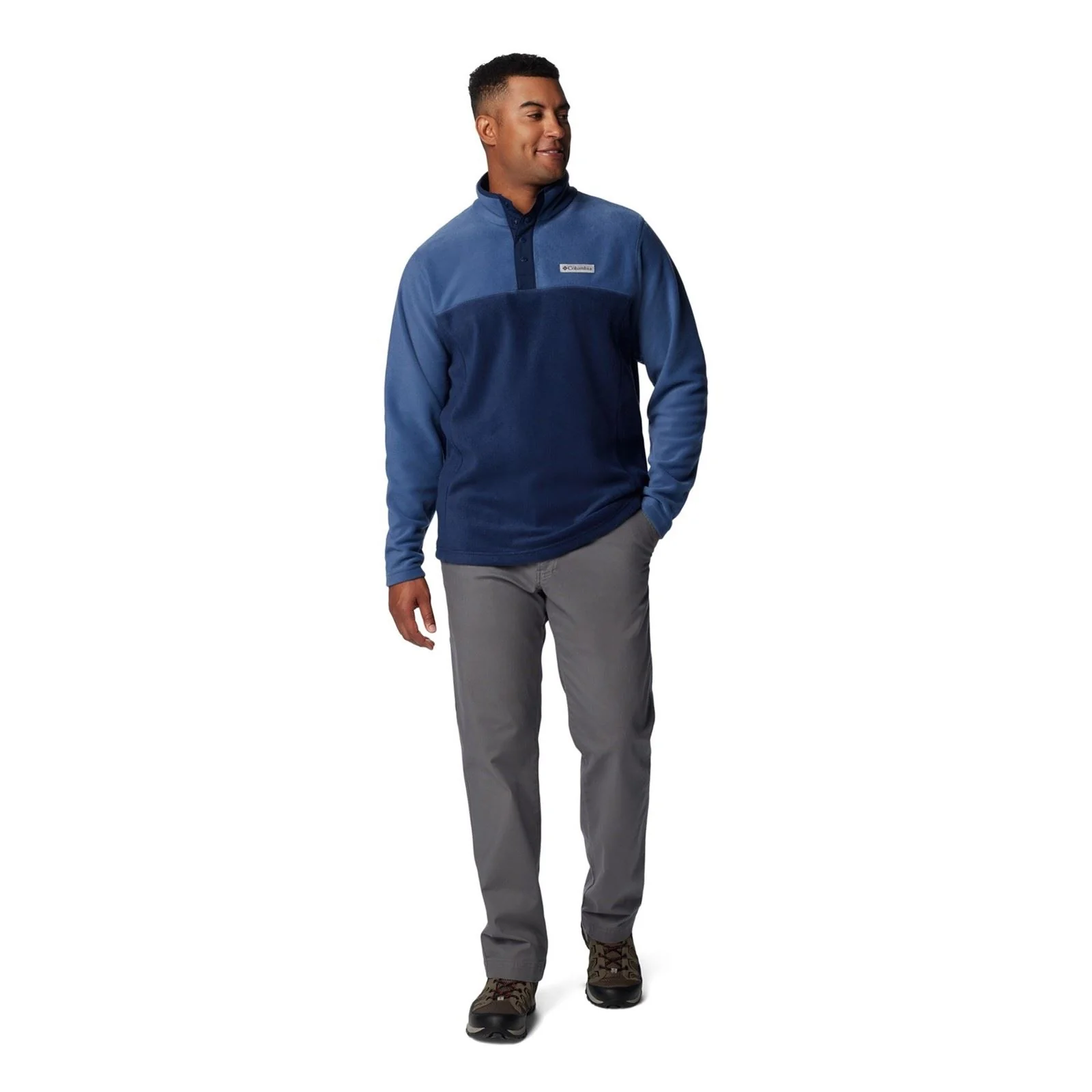 Columbia Steens Mountain Half Snap II Men's Blue Fleece Jacket - Image 4
