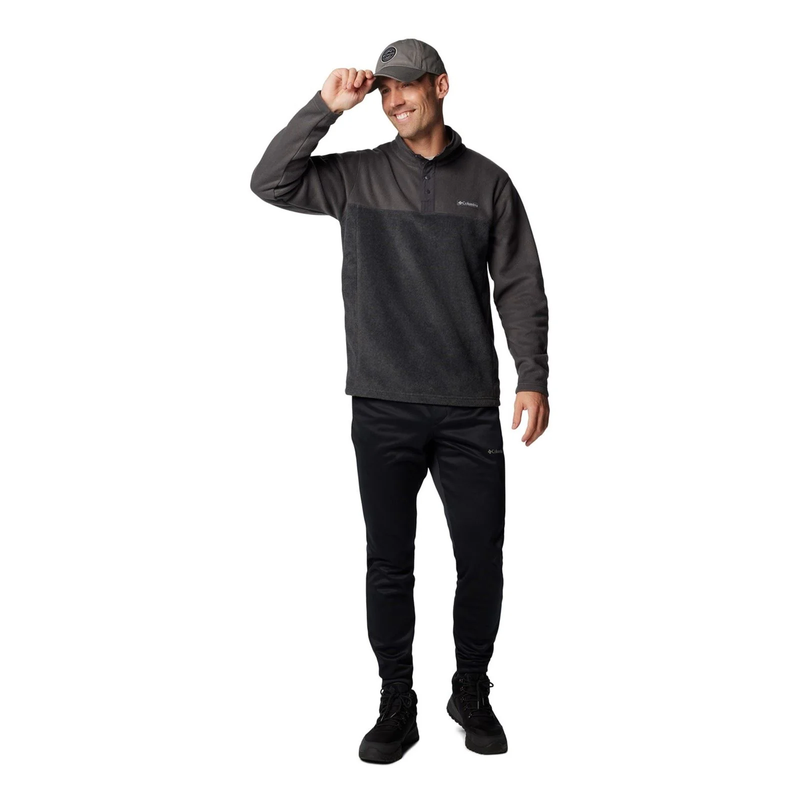 Columbia Steens Mountain Half Snap II Men's Grey Fleece Jacket - Image 4